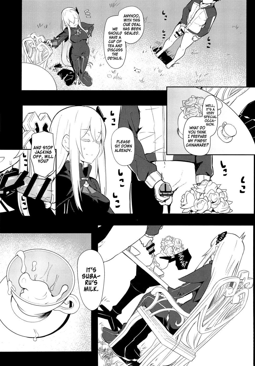 (C99) [Ohanabatake (Siseki Hirame)] Echidna sukebebon I (Re:Zero kara Hajimeru Isekai Seikatsu) [English] [Kinsei Translations] - Page 13