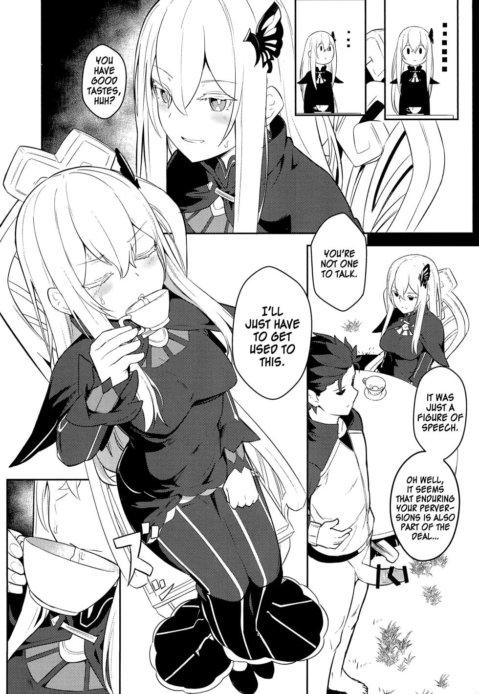 (C99) [Ohanabatake (Siseki Hirame)] Echidna sukebebon I (Re:Zero kara Hajimeru Isekai Seikatsu) [English] [Kinsei Translations] - Page 14