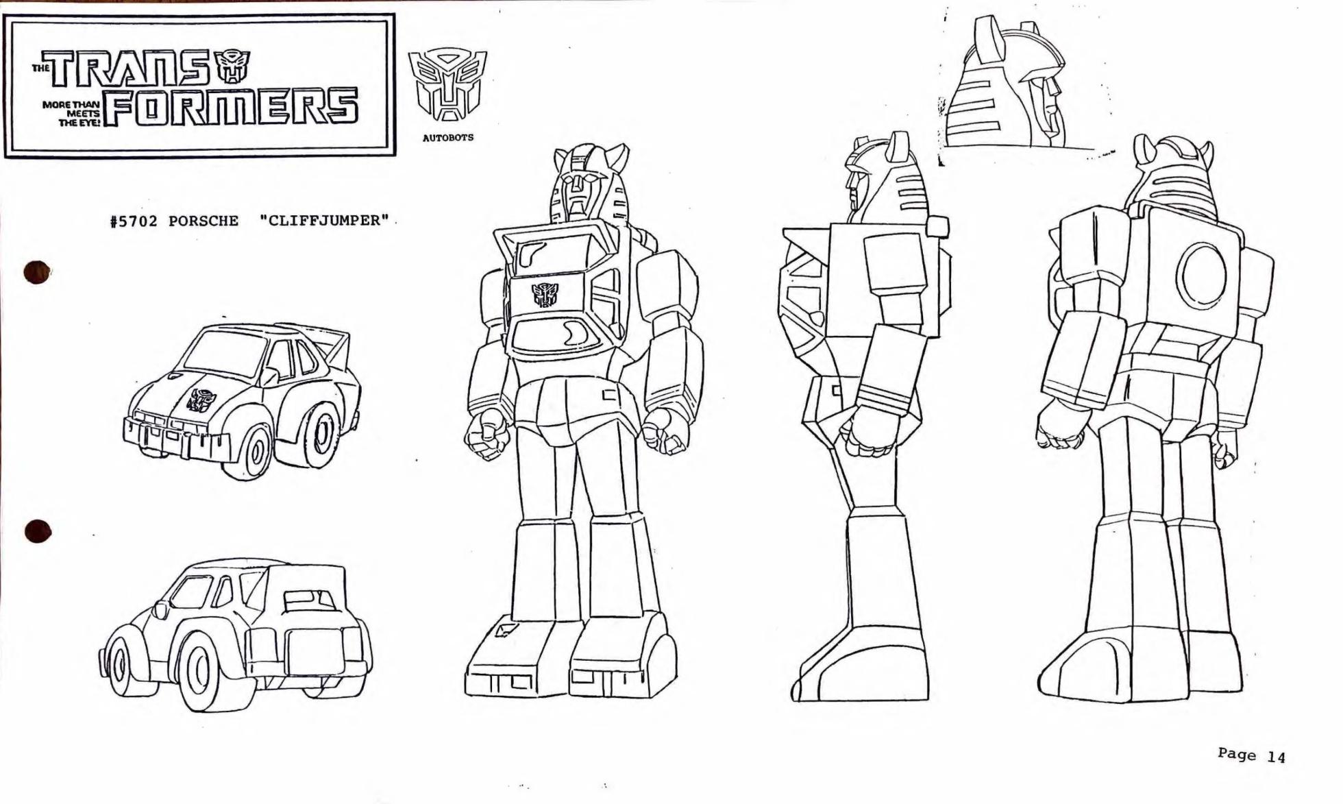 G1 Transformers  Model Sheets 1984 - Page 12