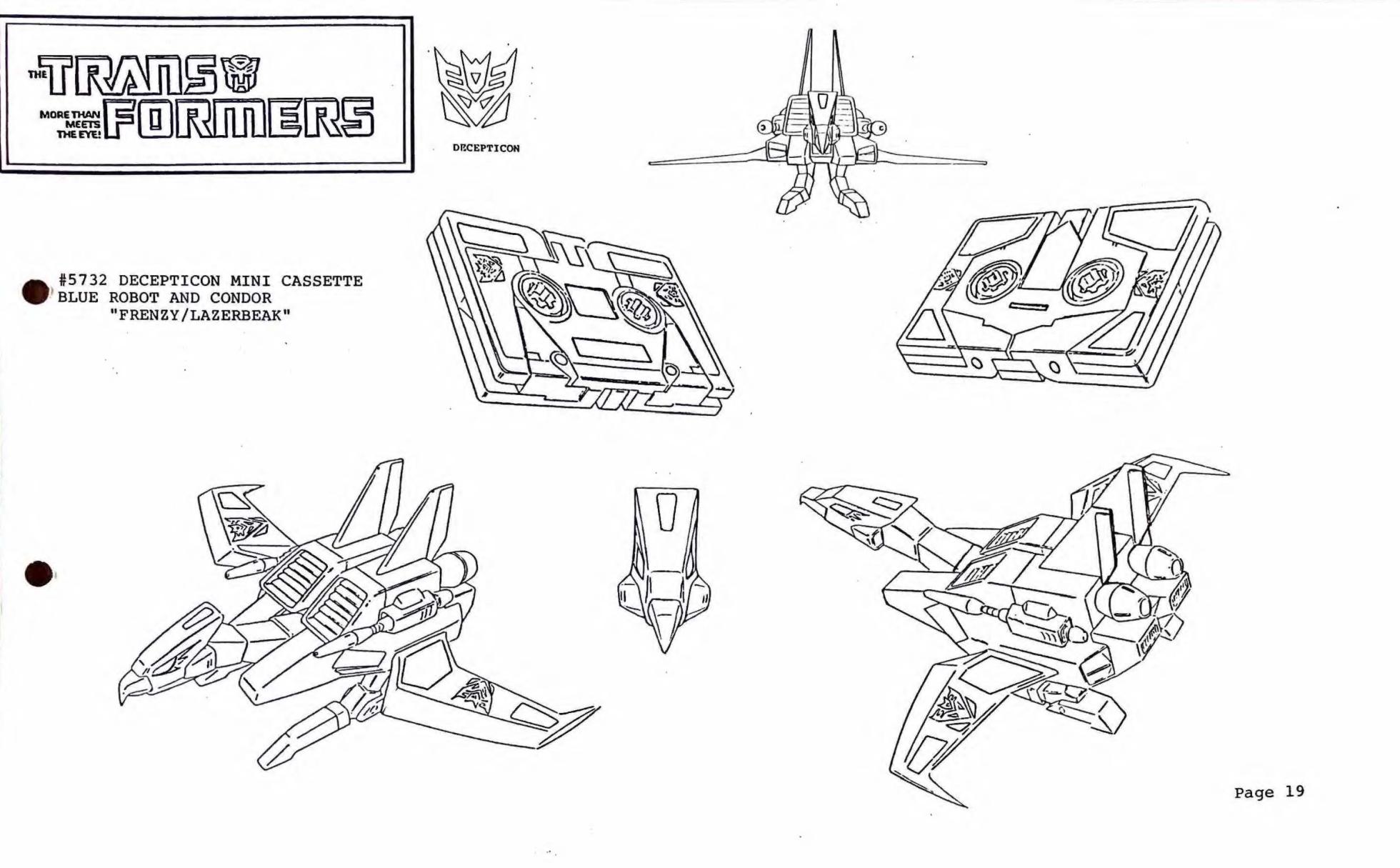 G1 Transformers  Model Sheets 1984 - Page 17