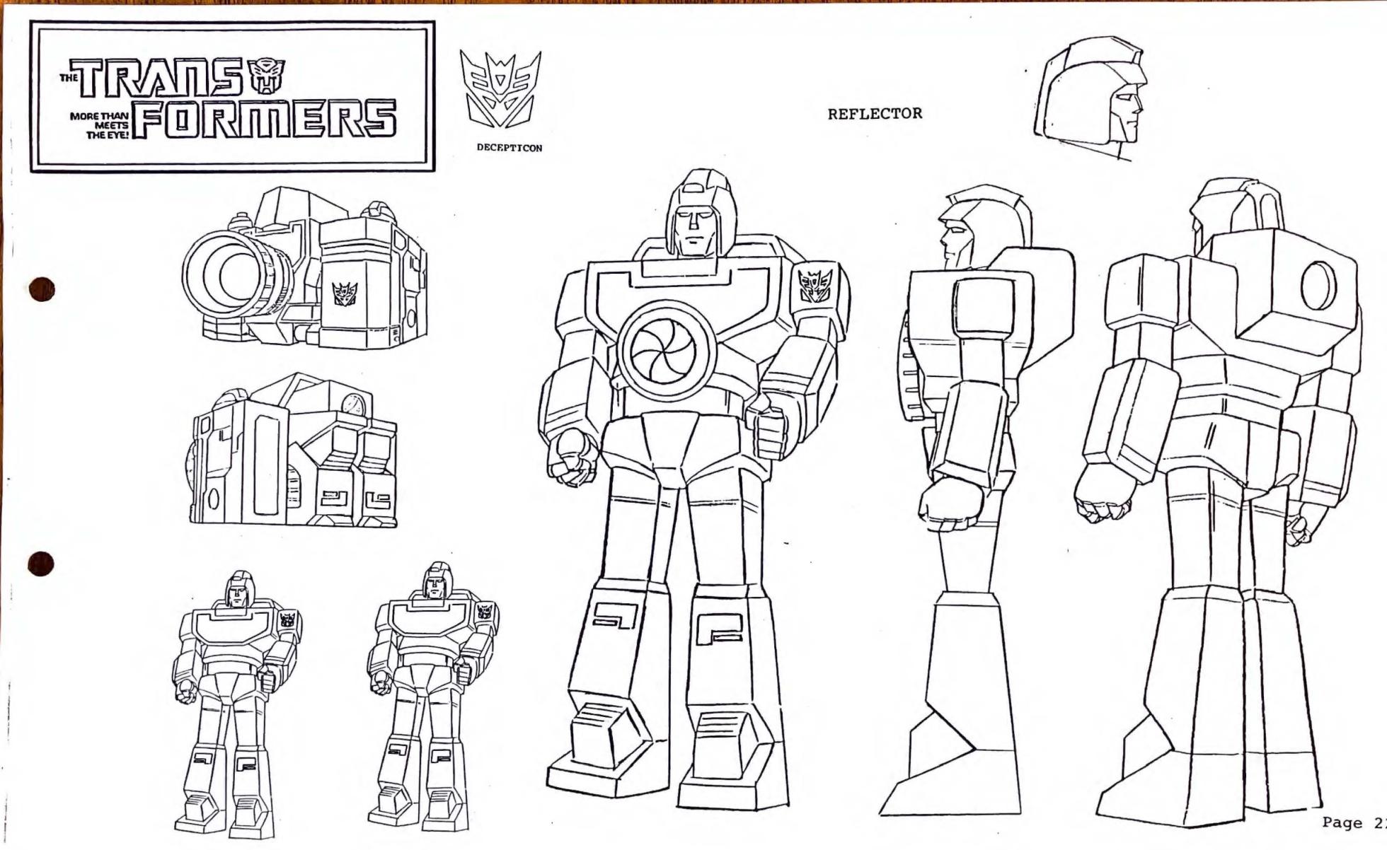 G1 Transformers  Model Sheets 1984 - Page 20