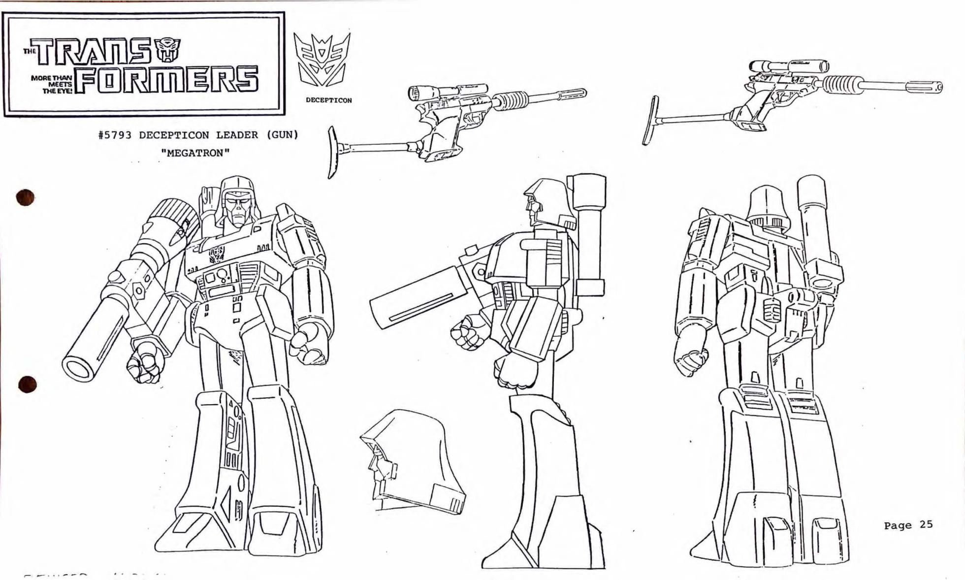 G1 Transformers  Model Sheets 1984 - Page 23