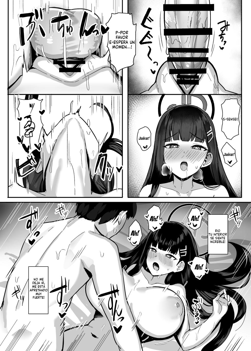 [Nijyouhan (ijou)] Rio no Gouri wa Ikioi de Ose (Blue Archive) [Spanish] [ElKrei] [Digital] - Page 23
