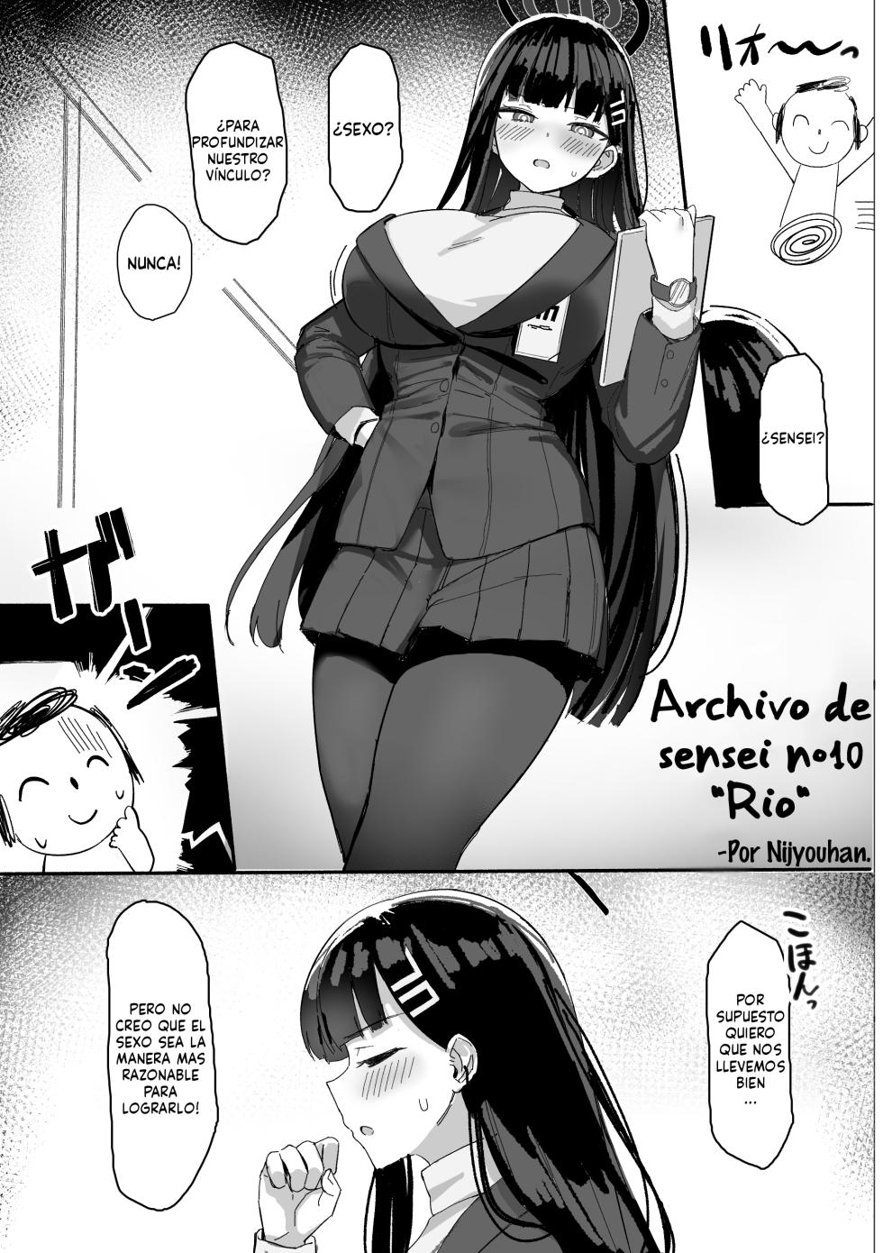 [Nijyouhan (ijou)] Rio no Gouri wa Ikioi de Ose (Blue Archive) [Spanish] [ElKrei] [Digital] - Page 33