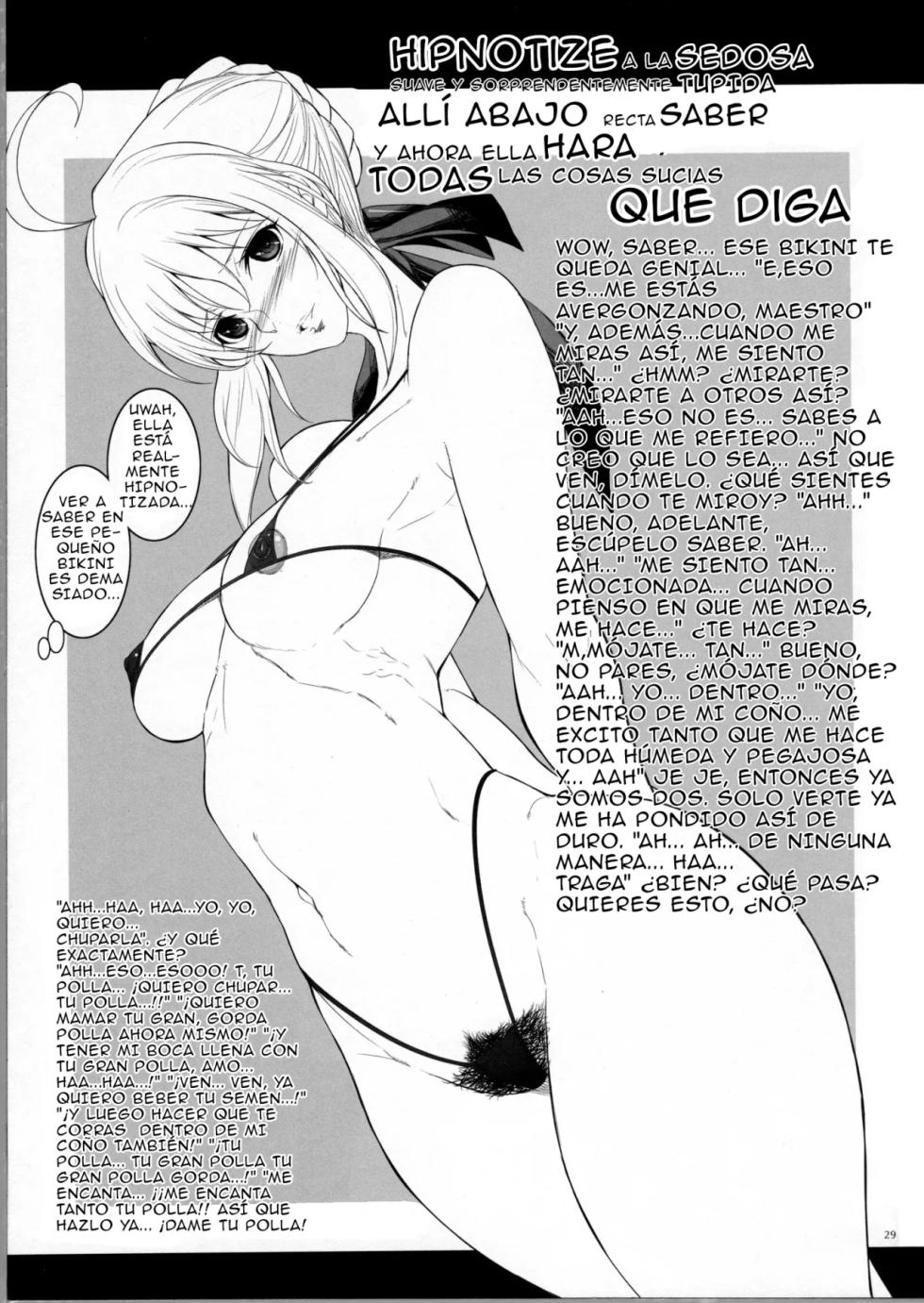 (C81) [Alemateorema (Kobayashi Youkoh)] GARIGARI 38 (Fate/stay night) [Spanish] [Knights of Cydonia] - Page 28