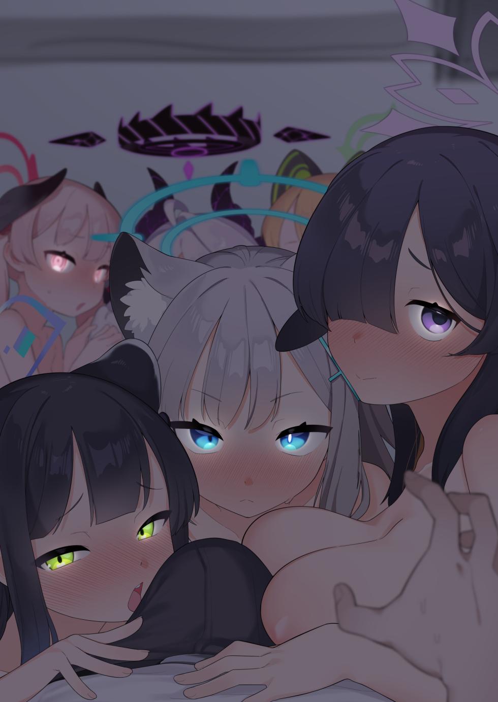 [Futsu-no-Tapioca-Yasan (Various)] Blue Archive Seito Yuui Anthology "Chikarazuyo!?" | 碧蓝档案学生主导总集篇 『力气好大!?』 (Blue Archive) [Chinese] [白杨汉化组] [Decensored] [Digital] - Page 3