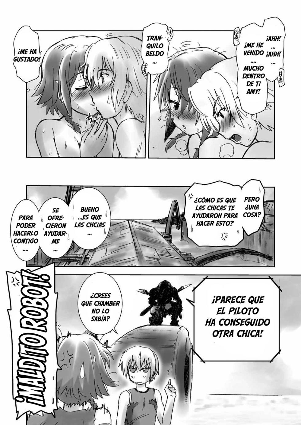 (C84) [Nazonokai (Mitamori Tatsuya)] Minna de Gargantia (Suisei no Gargantia) [Spanish] - Page 18