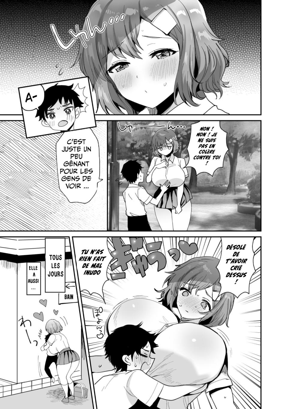[Meimeikomei (Meisuke)] Dekkakute Mukuchi de Ecchi na Kanojo [French]  [nervscan] - Page 4