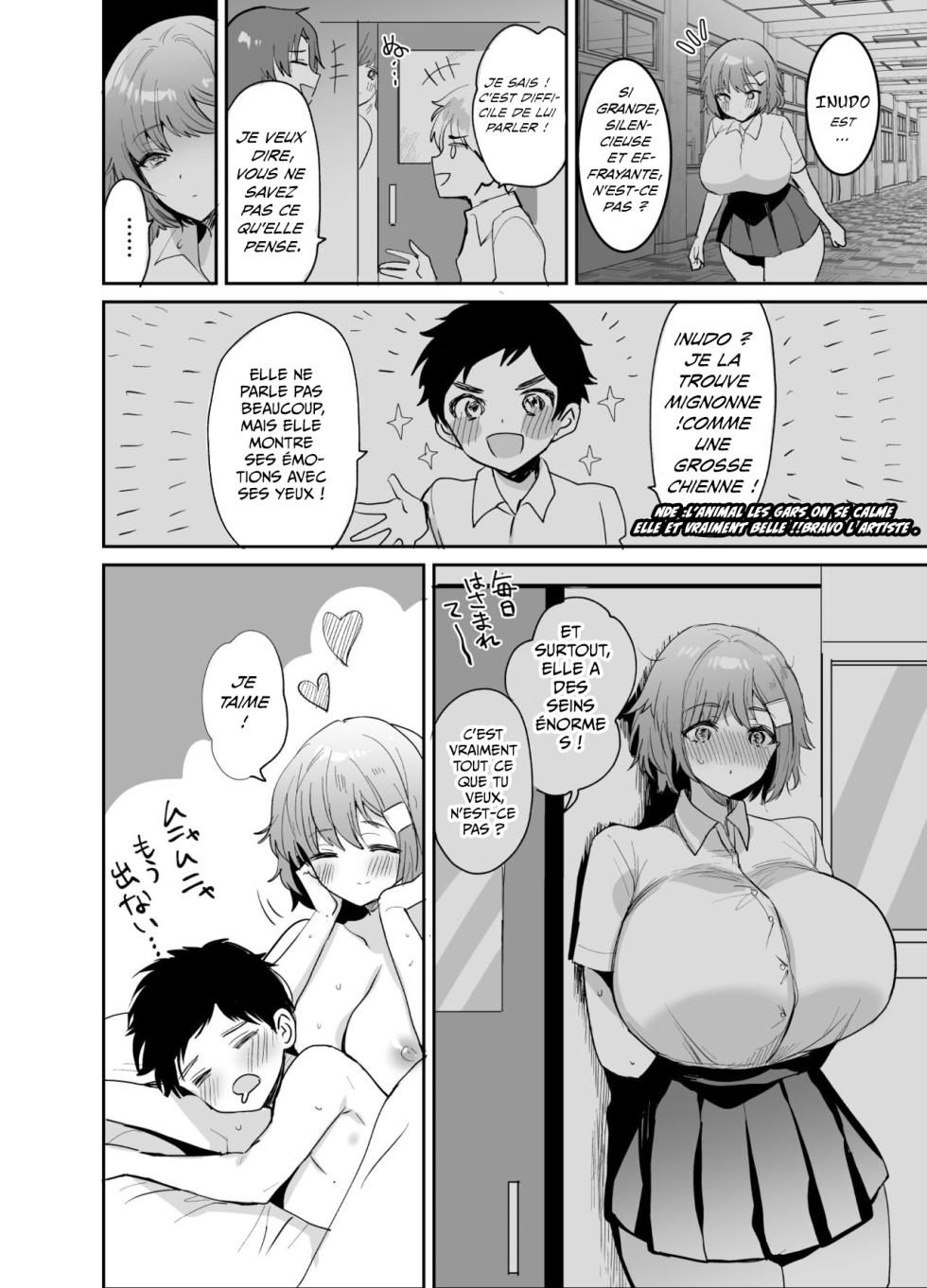 [Meimeikomei (Meisuke)] Dekkakute Mukuchi de Ecchi na Kanojo [French]  [nervscan] - Page 25