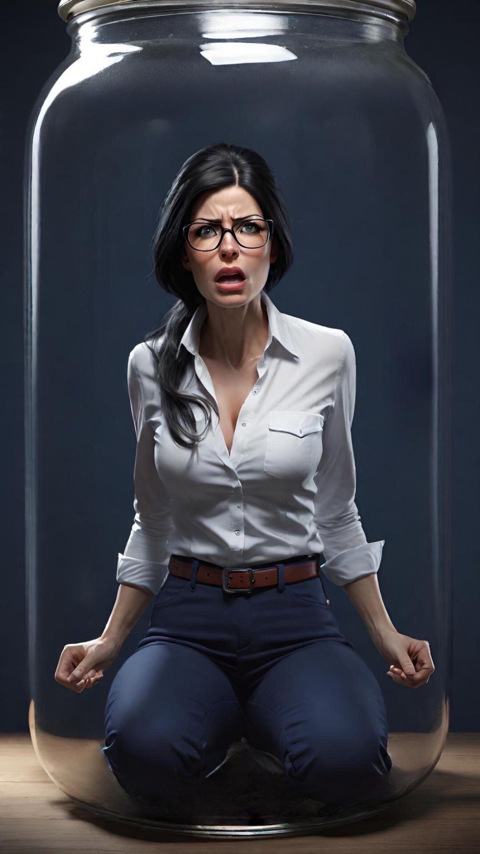 Shrunken Women Trapped in Jars Vol. 1 (AI Generated) - Page 29