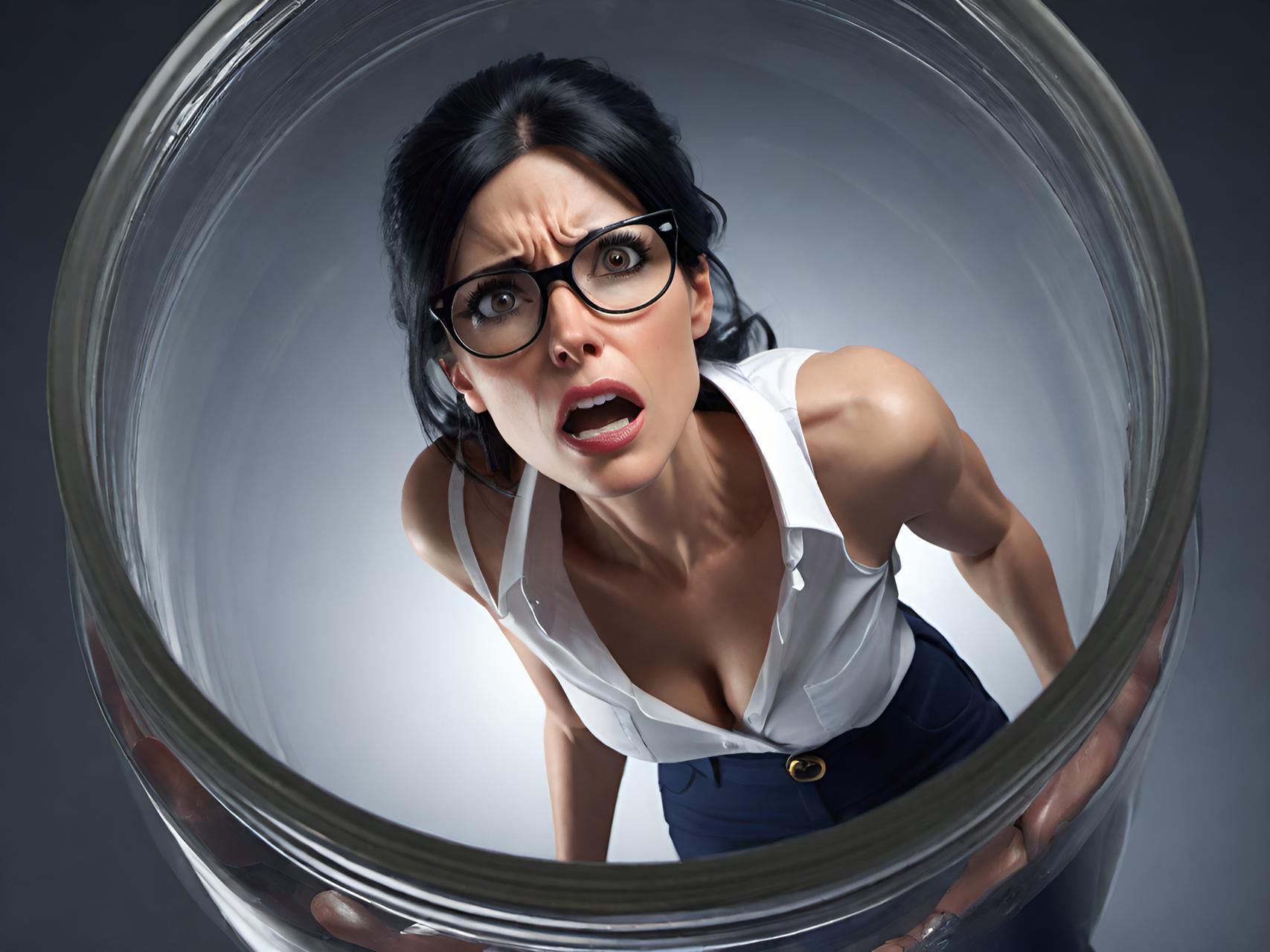 Shrunken Women Trapped in Jars Vol. 1 (AI Generated) - Page 35