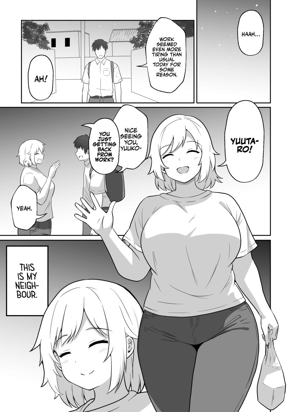 [Ampullaria]  Apart no  Otonari-san  ga Yarasete Kureru  Hanashi My Nextdoor Neighbor Let Me Fuck Her [English] [A Cool Person] - Page 2