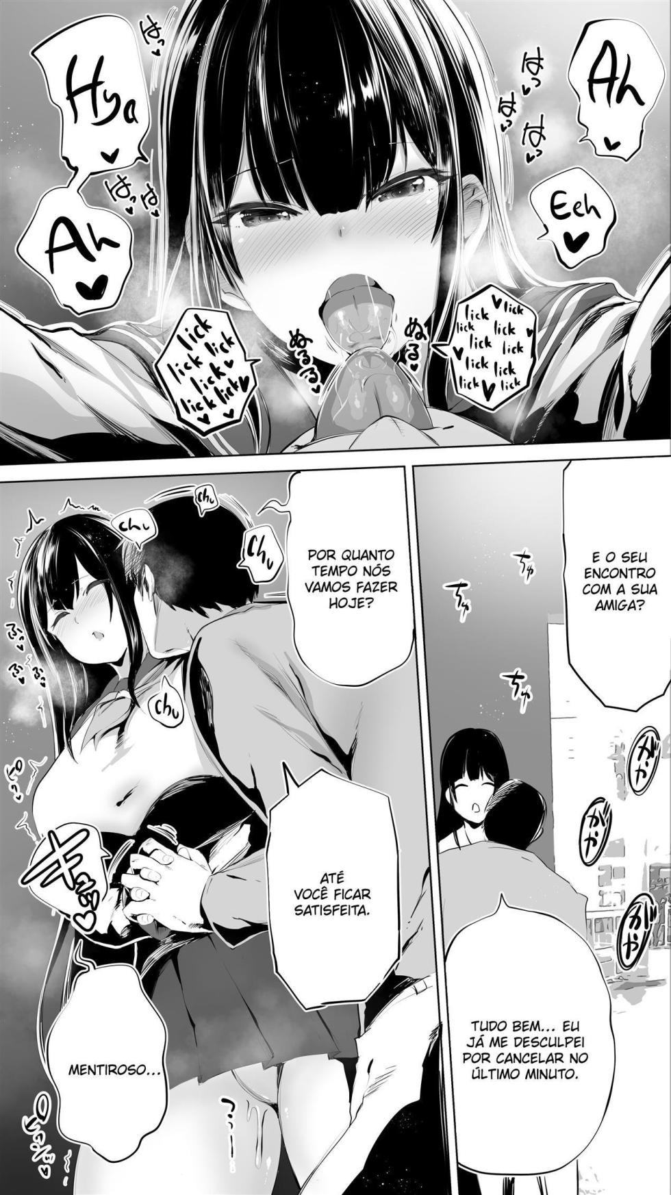 [STUDIO HUAN (Raidon)] Jimoto no Hame Tomo. "Joshikousei M" | My Hometown Sex Friend. "High School Girl M" [Portuguese-BR] - Page 13