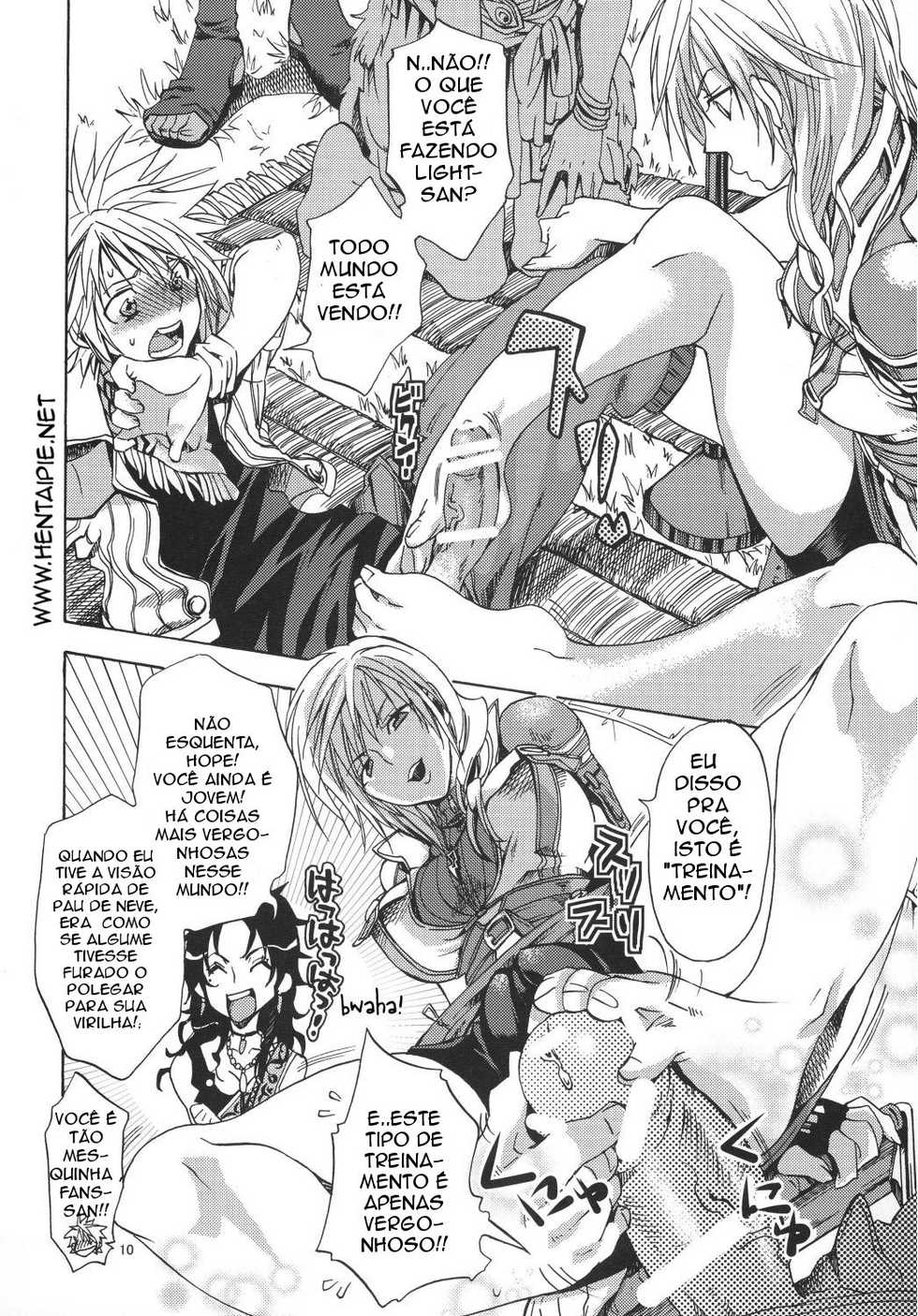 [Kurione-sha (YU-RI)] l'Cie-tachi no Kyuusoku | On Holiday With l'Cie and Friends (Final Fantasy XIII) [Portuguese-BR] [HentaiPie] [Digital] - Page 9