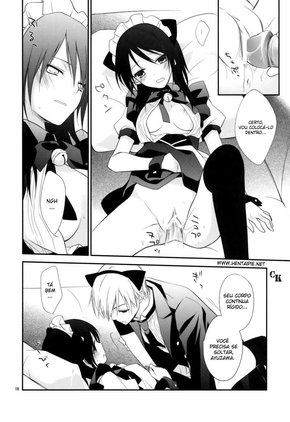 (C77) [m.s.t. (Nanami Yasuna)] m; (Kaichou wa Maid-sama!) [Portuguese-BR] [Chrono Kimera] - Page 17