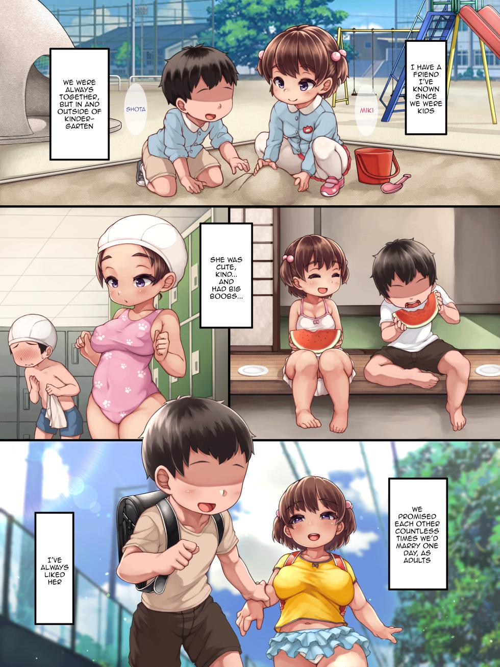 [Matsunoda You] Daisuki datta Osananajimi ga Minna no Seishori Gakari ni Naru Hanashi | Story About How My Beloved Childhood Friend Became The Public Cum Dumpster [English] - Page 2
