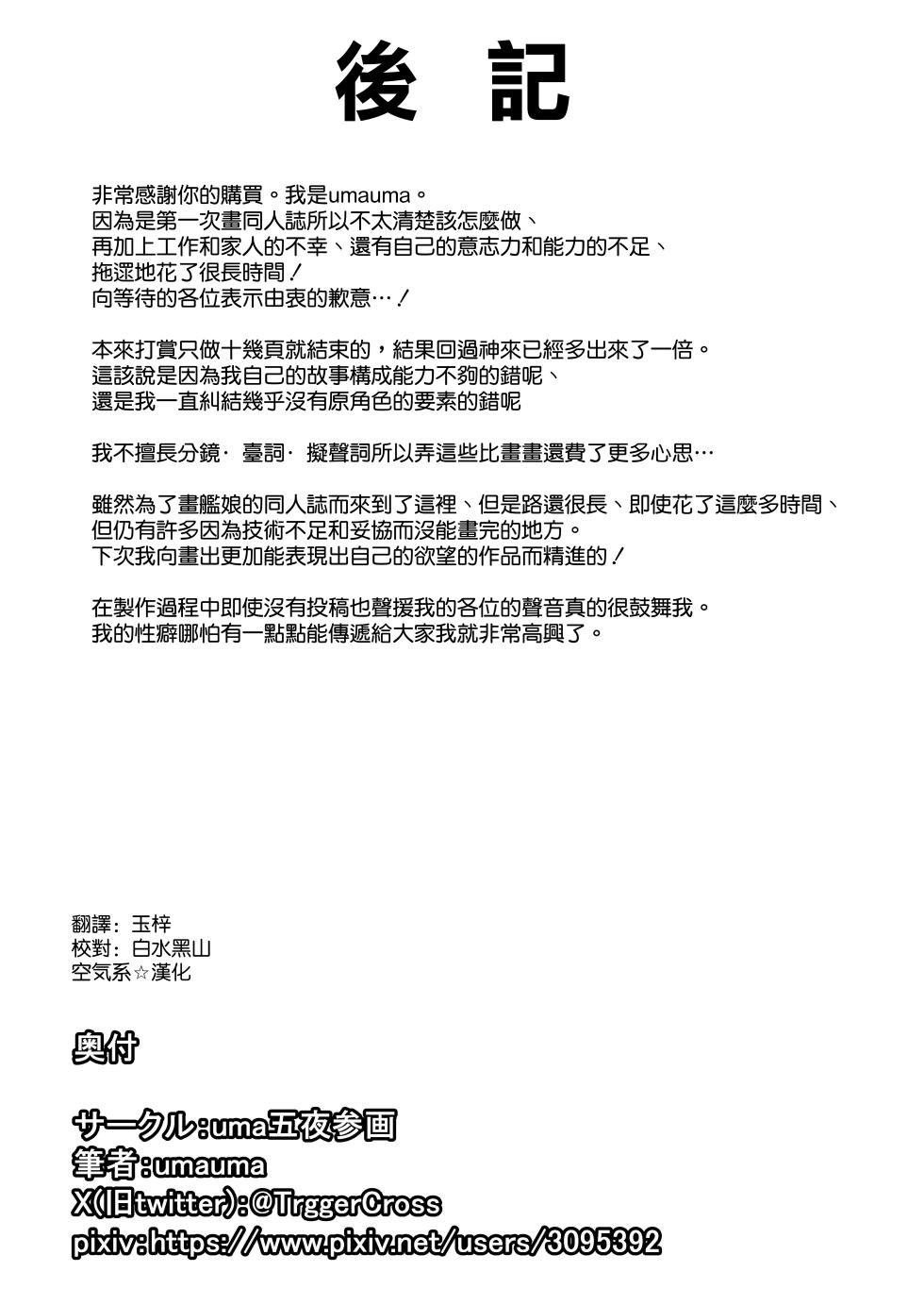 [uma Goya Sankaku (umauma)] Kinpatsu Bakunyuu Yome to Ama Yadori Suru Dake no Hanashi (Kantai Collection -KanColle-) [Chinese] [空気系☆漢化] - Page 31