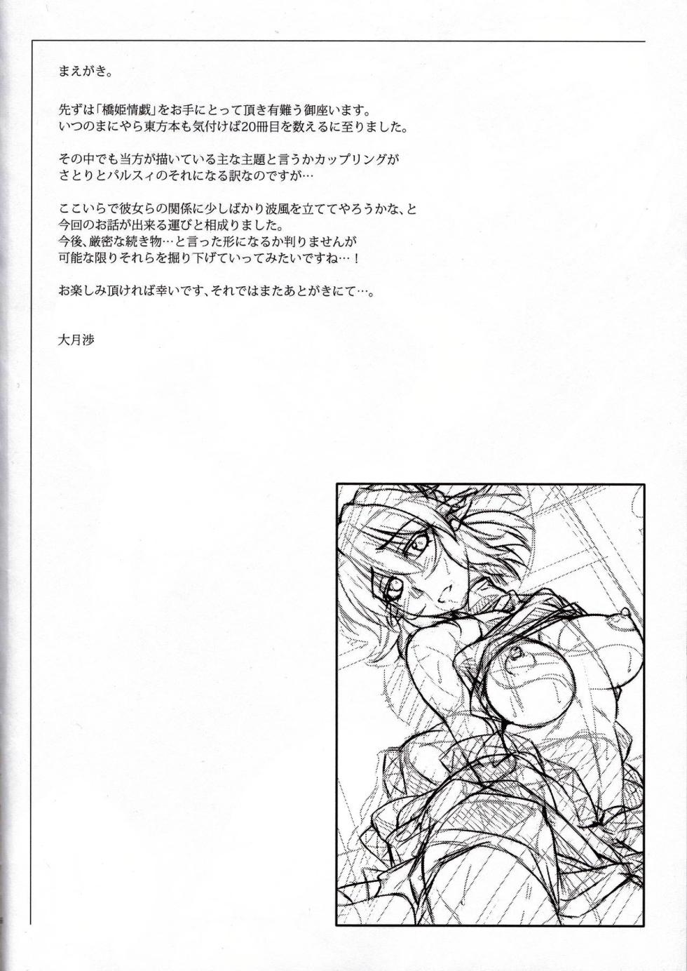 (Reitaisai 11) [Kougeki (Ootsuki Wataru)] Hashihime Zeugi (Touhou Project) [Chinese] [稀神正邪个人汉化] - Page 6