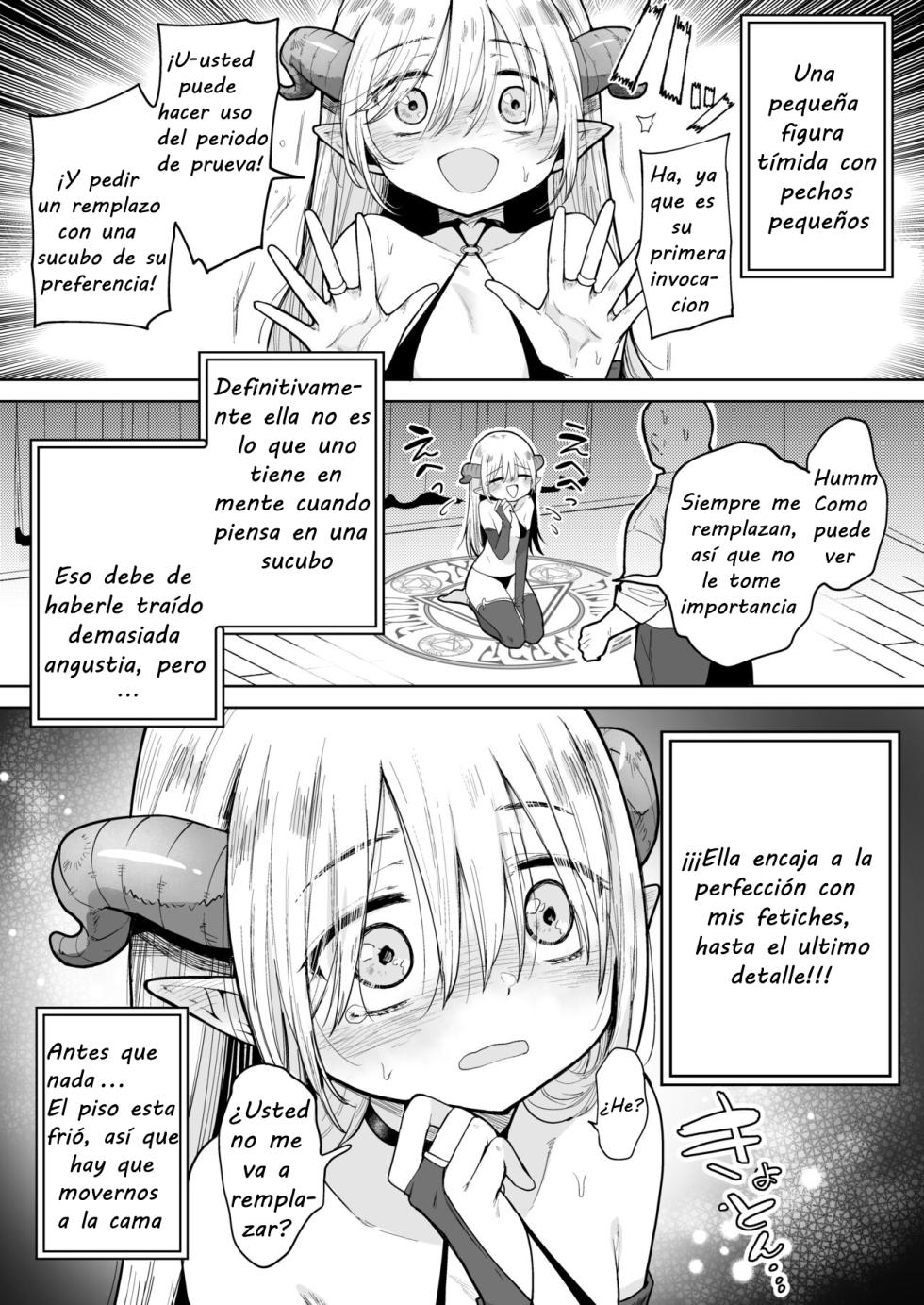 [Kanimura Hanten (Kanimura Ebio)] Negative Chippai Succubus ga Kita. | Una pequeña sucubo de pezones invertidos a llegado [Spanish] [Digital] - Page 4