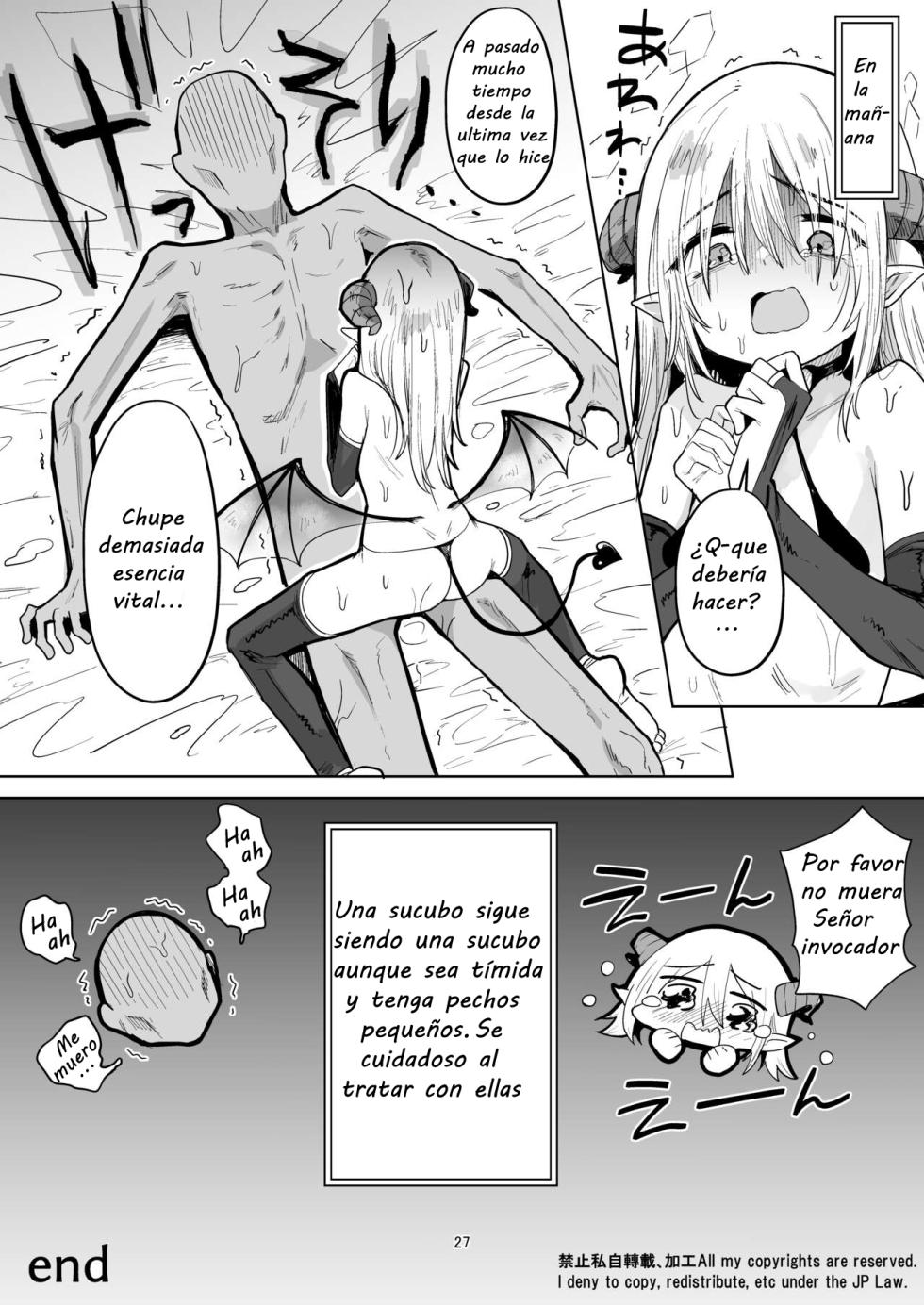 [Kanimura Hanten (Kanimura Ebio)] Negative Chippai Succubus ga Kita. | Una pequeña sucubo de pezones invertidos a llegado [Spanish] [Digital] - Page 26