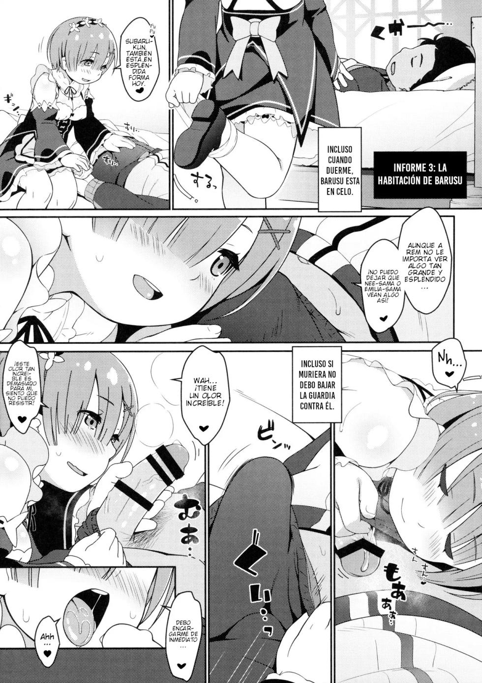(C90) [Sniff Dogs (Ujiie Moku)] Barusu Kansatsu Nikki | Diario de Observación de Barusu (Re:Zero Kara Hajimeru Isekai Seikatsu) [Spanish] [HP22] - Page 16