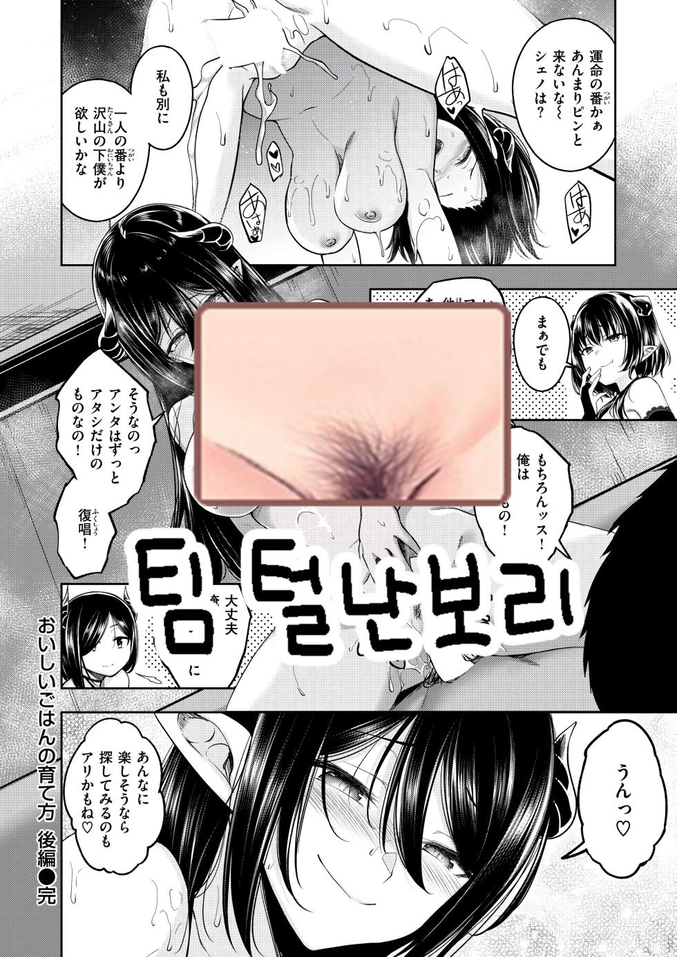 [Hirama Hirokazu] Oishii Gohan no Sodatekata Kouhen (COMIC Kairakuten BEAST 2024-08) [Korean] [팀 털난보리] [Digital] - Page 25