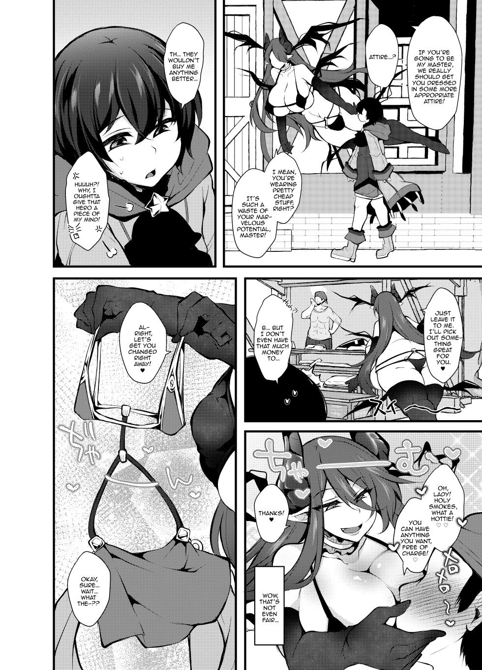 [Kimagure na Bakeneko (Jenigata)] Party o Oidasareta Mahoutsukai no Boku ga Shoukan Mahou o Shuutoku Shite Saikyou (Mecha Ero) Inma to Keiyaku Shita node Koko kara Okasarete Tsuyoku Naru [English][FemdomScans] - Page 11