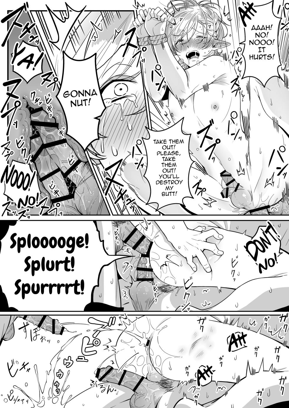 [Oishii Oshiri Cafe (Oishii Oshiri)] Father-Son Elven Sex Sl*ves On Sale Now! [English] - Page 14