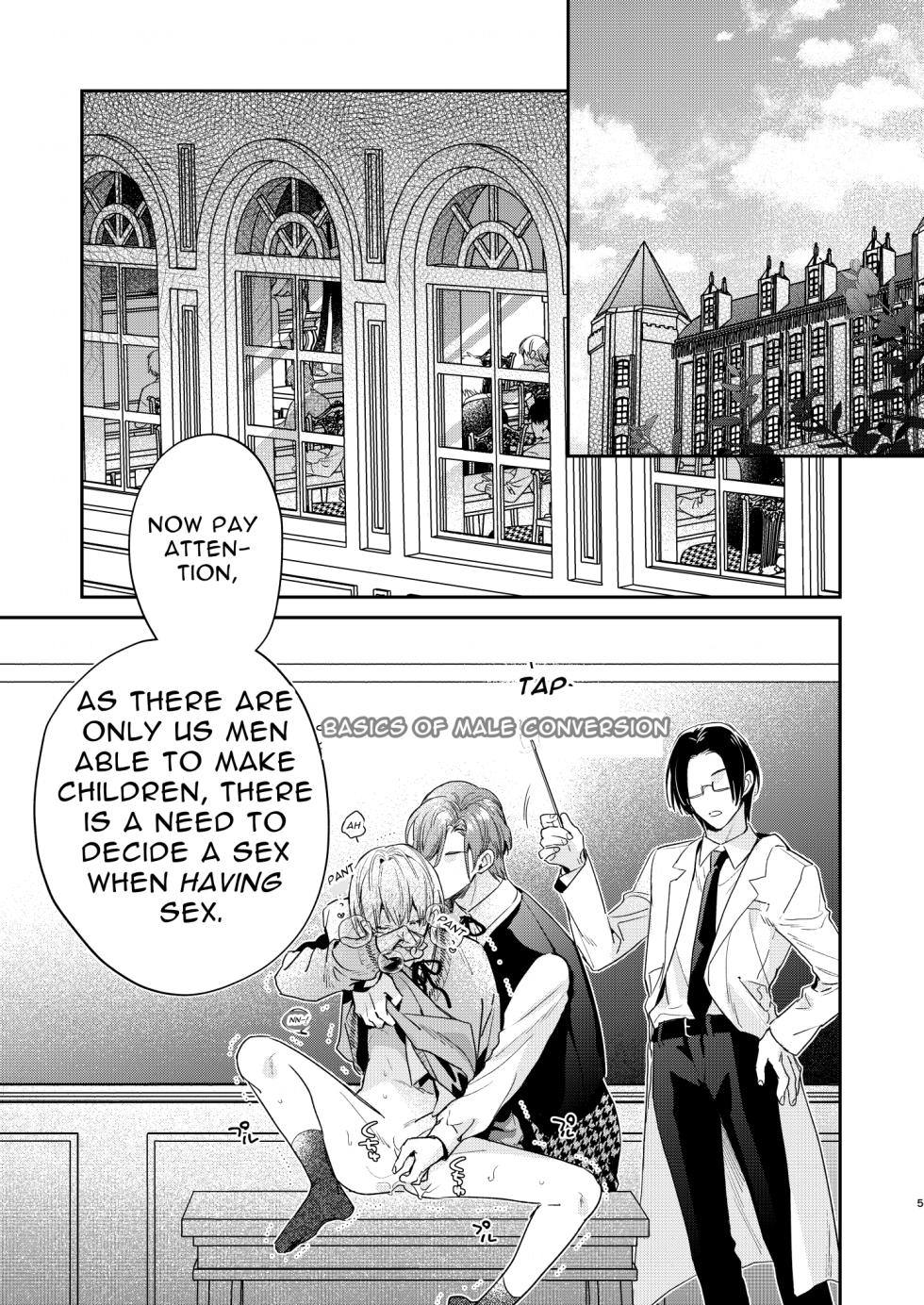 [niwaniwa (Oova Akiru)] Tensei Mob wa BL-gee no Sekai de Hamerare Kouryakusaremashita!? | Sex with the Love Interest! But I'm an NPC! 1 [English] [Digital] - Page 5