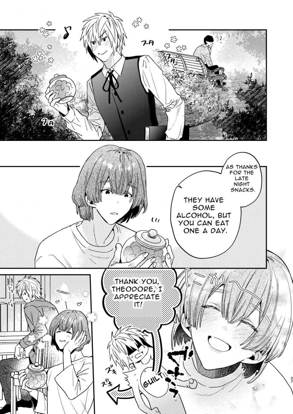 [niwaniwa (Oova Akiru)] Tensei Mob wa BL-gee no Sekai de Hamerare Kouryakusaremashita!? | Sex with the Love Interest! But I'm an NPC! 1 [English] [Digital] - Page 27