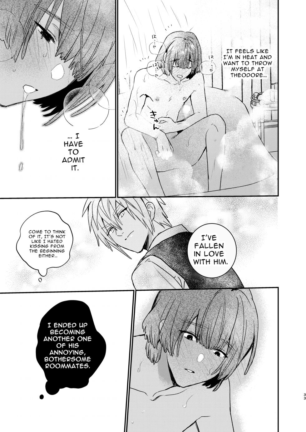 [niwaniwa (Oova Akiru)] Tensei Mob wa BL-gee no Sekai de Hamerare Kouryakusaremashita!? | Sex with the Love Interest! But I'm an NPC! 1 [English] [Digital] - Page 33