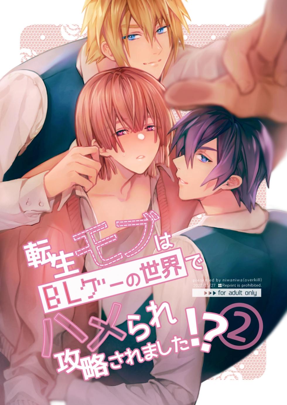 [niwaniwa (Oova Akiru)] Tensei Mob wa BL-gee no Sekai de Hamerare Kouryakusaremashita!? 2 | Sex with the Love Interest! But I'm an NPC! 2 [English] [Bean Works] [Digital] - Page 1