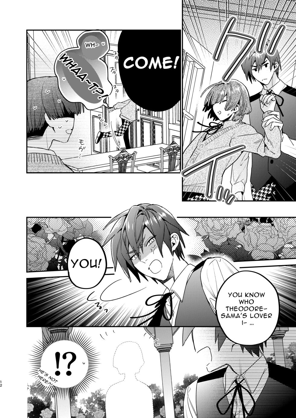 [niwaniwa (Oova Akiru)] Tensei Mob wa BL-gee no Sekai de Hamerare Kouryakusaremashita!? 2 | Sex with the Love Interest! But I'm an NPC! 2 [English] [Bean Works] [Digital] - Page 12