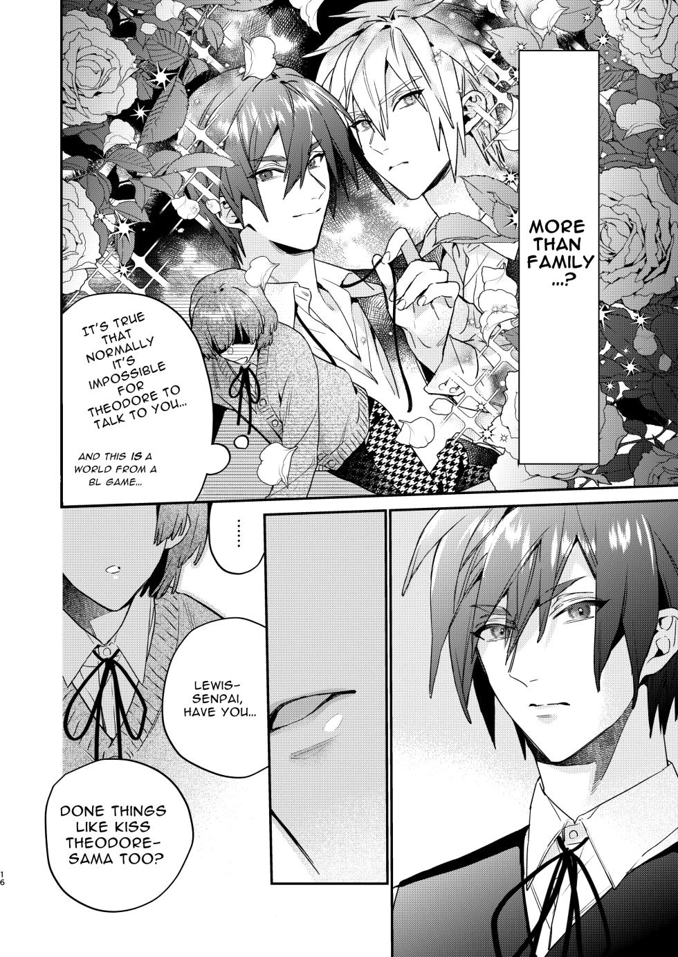 [niwaniwa (Oova Akiru)] Tensei Mob wa BL-gee no Sekai de Hamerare Kouryakusaremashita!? 2 | Sex with the Love Interest! But I'm an NPC! 2 [English] [Bean Works] [Digital] - Page 16
