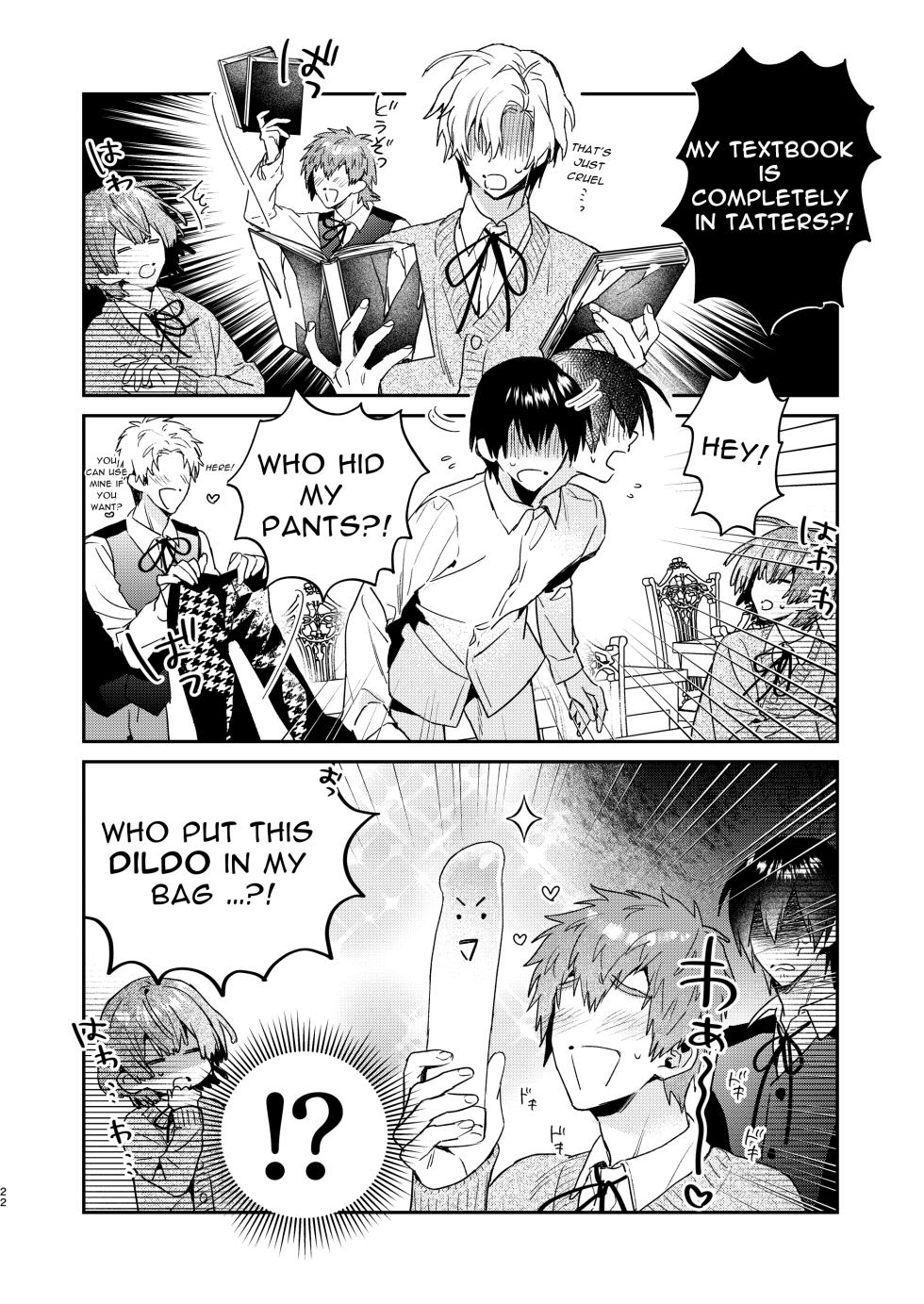 [niwaniwa (Oova Akiru)] Tensei Mob wa BL-gee no Sekai de Hamerare Kouryakusaremashita!? 2 | Sex with the Love Interest! But I'm an NPC! 2 [English] [Bean Works] [Digital] - Page 22
