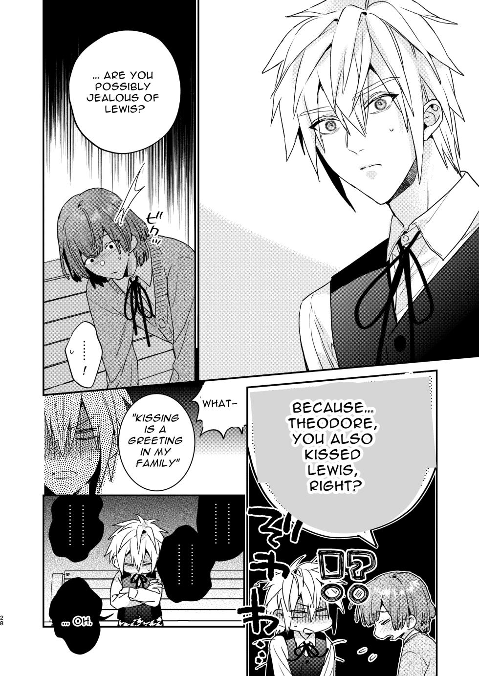 [niwaniwa (Oova Akiru)] Tensei Mob wa BL-gee no Sekai de Hamerare Kouryakusaremashita!? 2 | Sex with the Love Interest! But I'm an NPC! 2 [English] [Bean Works] [Digital] - Page 28