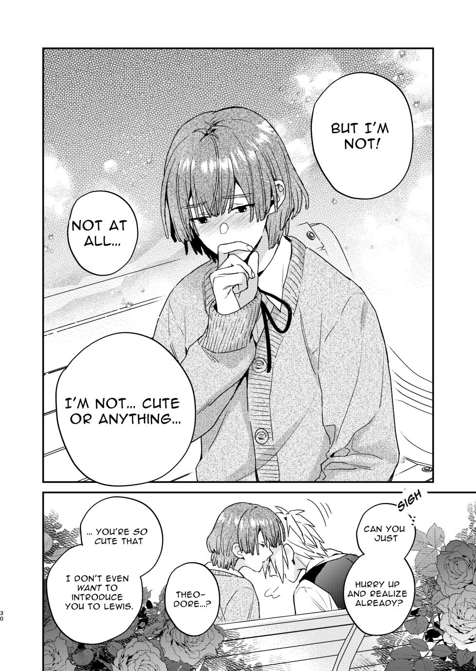 [niwaniwa (Oova Akiru)] Tensei Mob wa BL-gee no Sekai de Hamerare Kouryakusaremashita!? 2 | Sex with the Love Interest! But I'm an NPC! 2 [English] [Bean Works] [Digital] - Page 30
