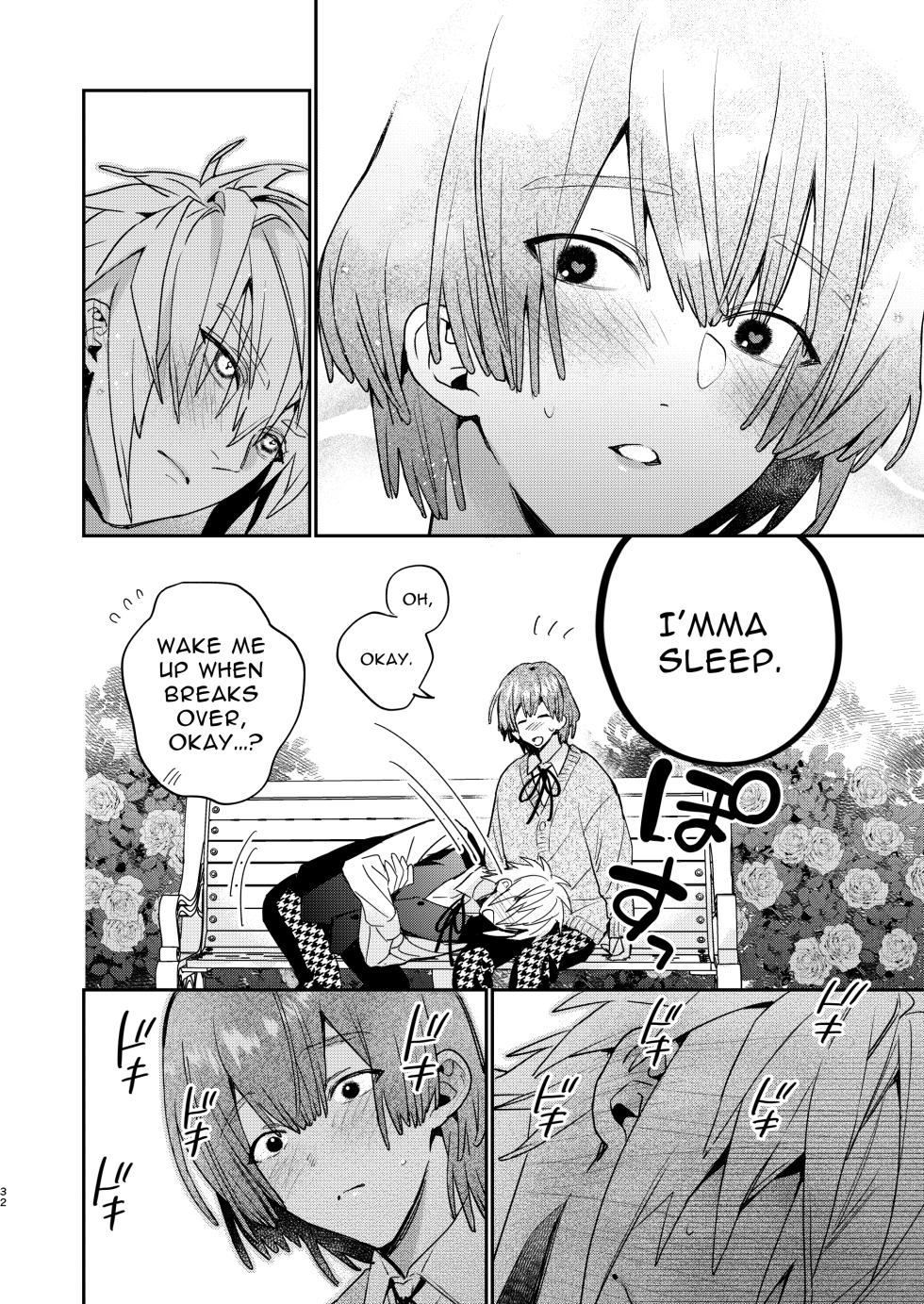 [niwaniwa (Oova Akiru)] Tensei Mob wa BL-gee no Sekai de Hamerare Kouryakusaremashita!? 2 | Sex with the Love Interest! But I'm an NPC! 2 [English] [Bean Works] [Digital] - Page 32