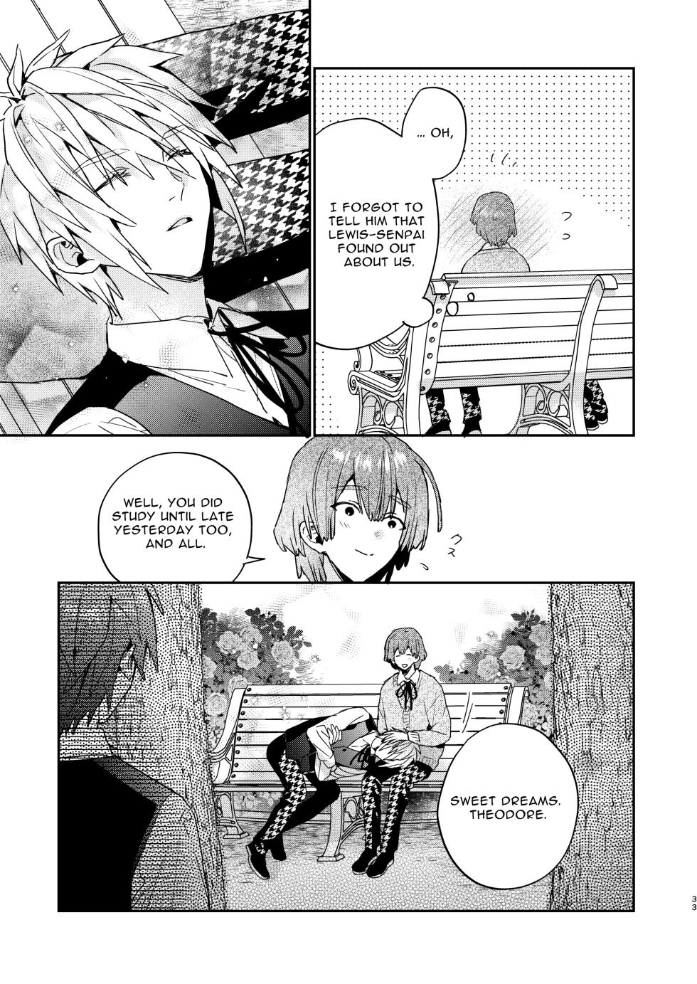 [niwaniwa (Oova Akiru)] Tensei Mob wa BL-gee no Sekai de Hamerare Kouryakusaremashita!? 2 | Sex with the Love Interest! But I'm an NPC! 2 [English] [Bean Works] [Digital] - Page 33