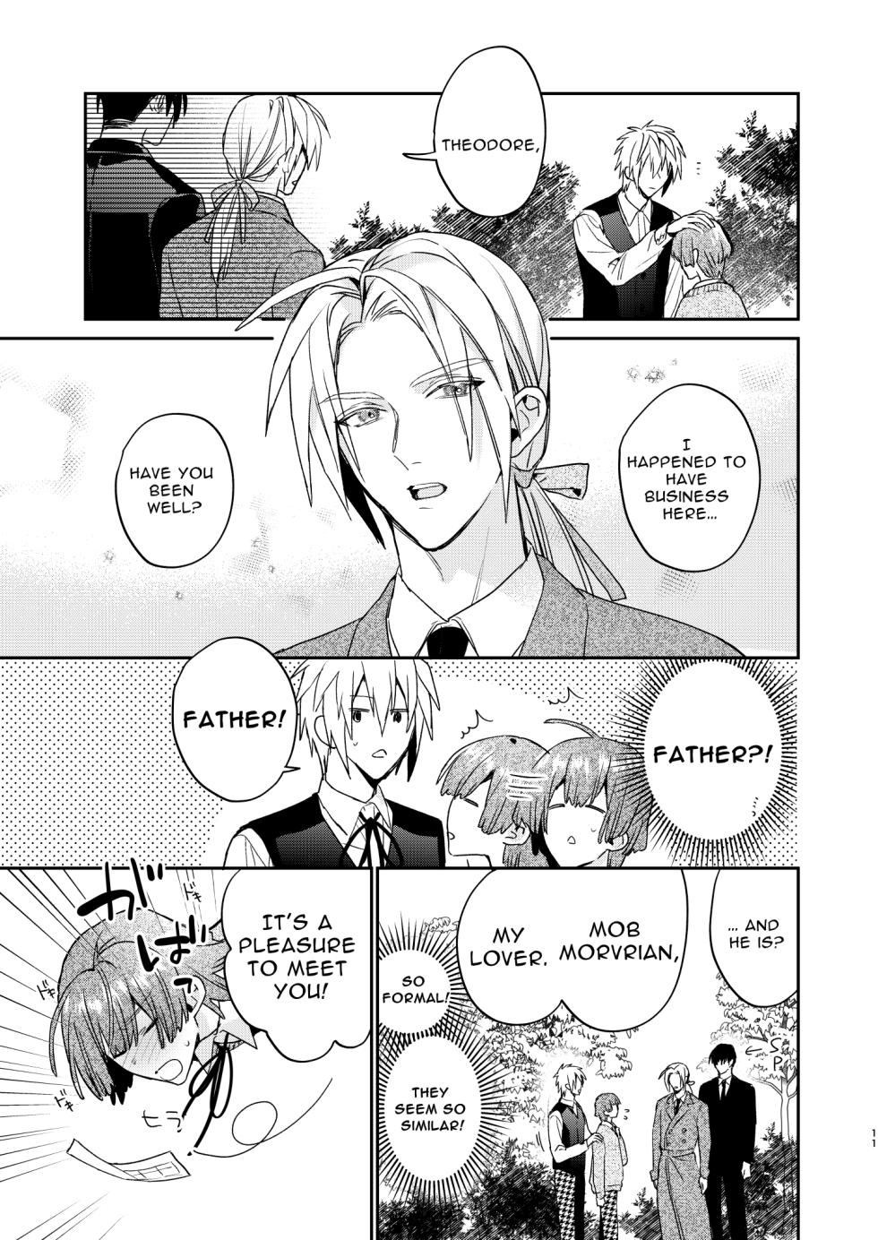 [niwaniwa (Oova Akiru)] Tensei Mob wa BL-gee no Sekai de Hamerare Kouryakusaremashita!? 3 | Sex with the Love Interest! But I'm an NPC! 3 [English] [Bean Works]  [Digital] - Page 11