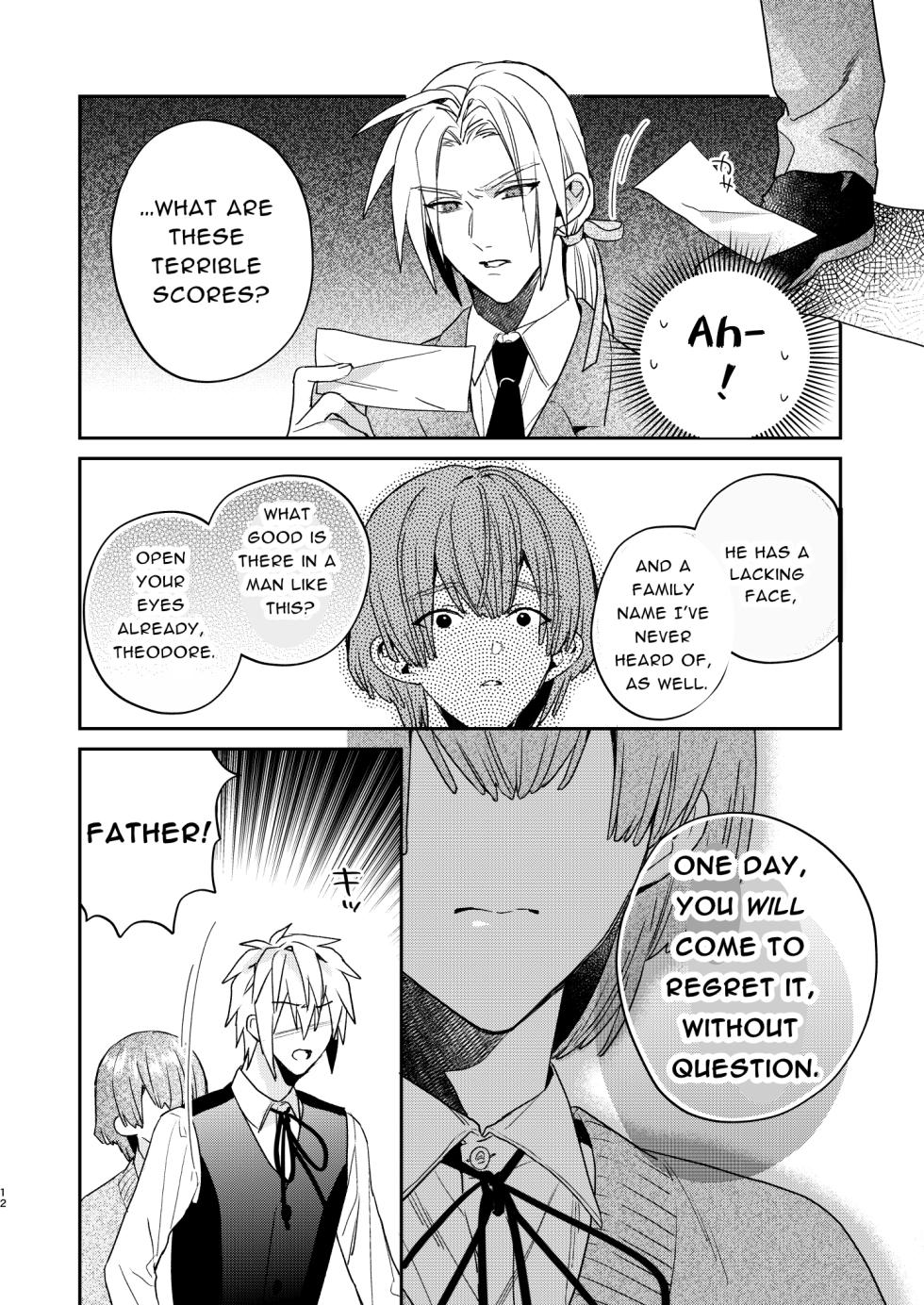 [niwaniwa (Oova Akiru)] Tensei Mob wa BL-gee no Sekai de Hamerare Kouryakusaremashita!? 3 | Sex with the Love Interest! But I'm an NPC! 3 [English] [Bean Works]  [Digital] - Page 12