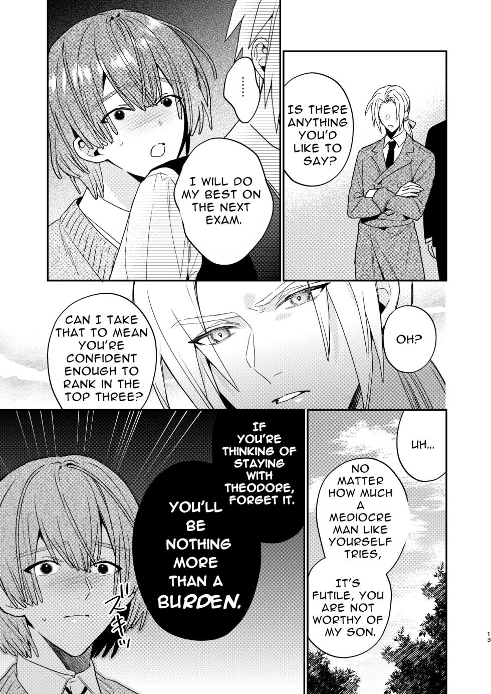 [niwaniwa (Oova Akiru)] Tensei Mob wa BL-gee no Sekai de Hamerare Kouryakusaremashita!? 3 | Sex with the Love Interest! But I'm an NPC! 3 [English] [Bean Works]  [Digital] - Page 13