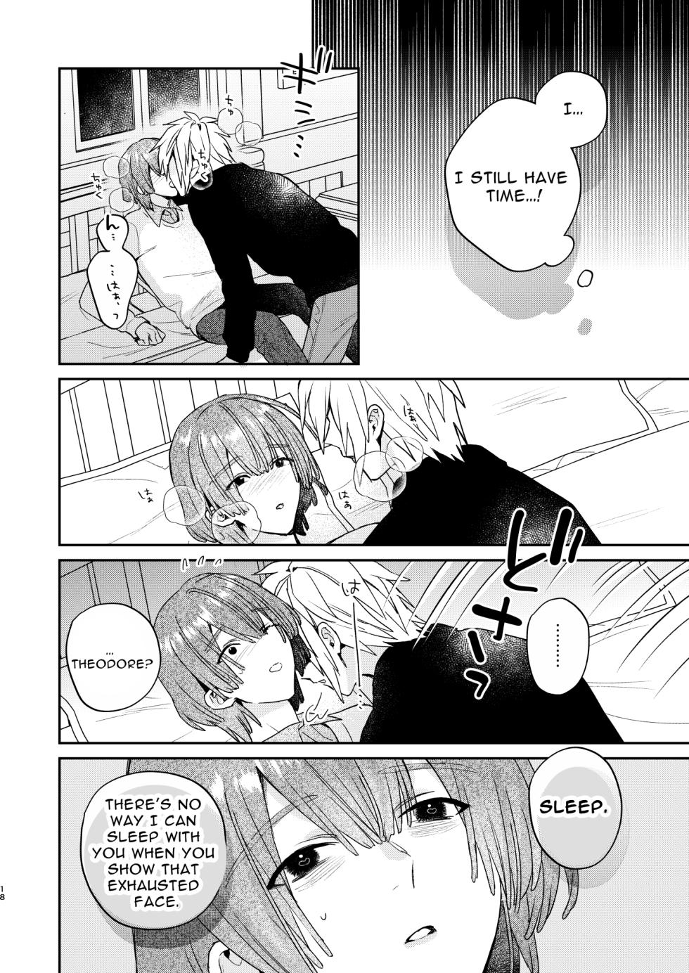 [niwaniwa (Oova Akiru)] Tensei Mob wa BL-gee no Sekai de Hamerare Kouryakusaremashita!? 3 | Sex with the Love Interest! But I'm an NPC! 3 [English] [Bean Works]  [Digital] - Page 18