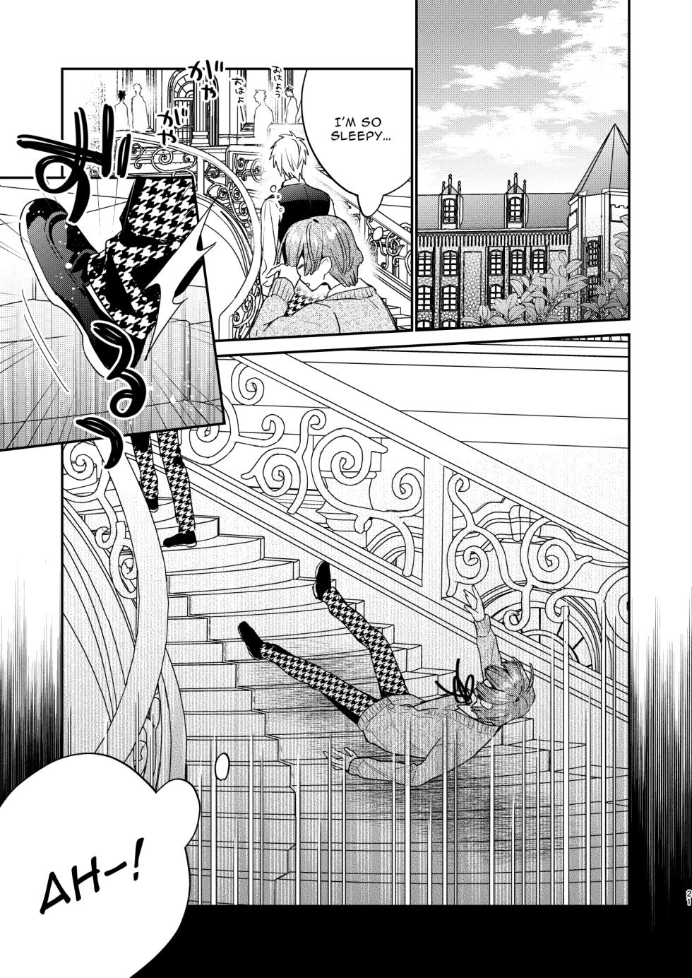 [niwaniwa (Oova Akiru)] Tensei Mob wa BL-gee no Sekai de Hamerare Kouryakusaremashita!? 3 | Sex with the Love Interest! But I'm an NPC! 3 [English] [Bean Works]  [Digital] - Page 21