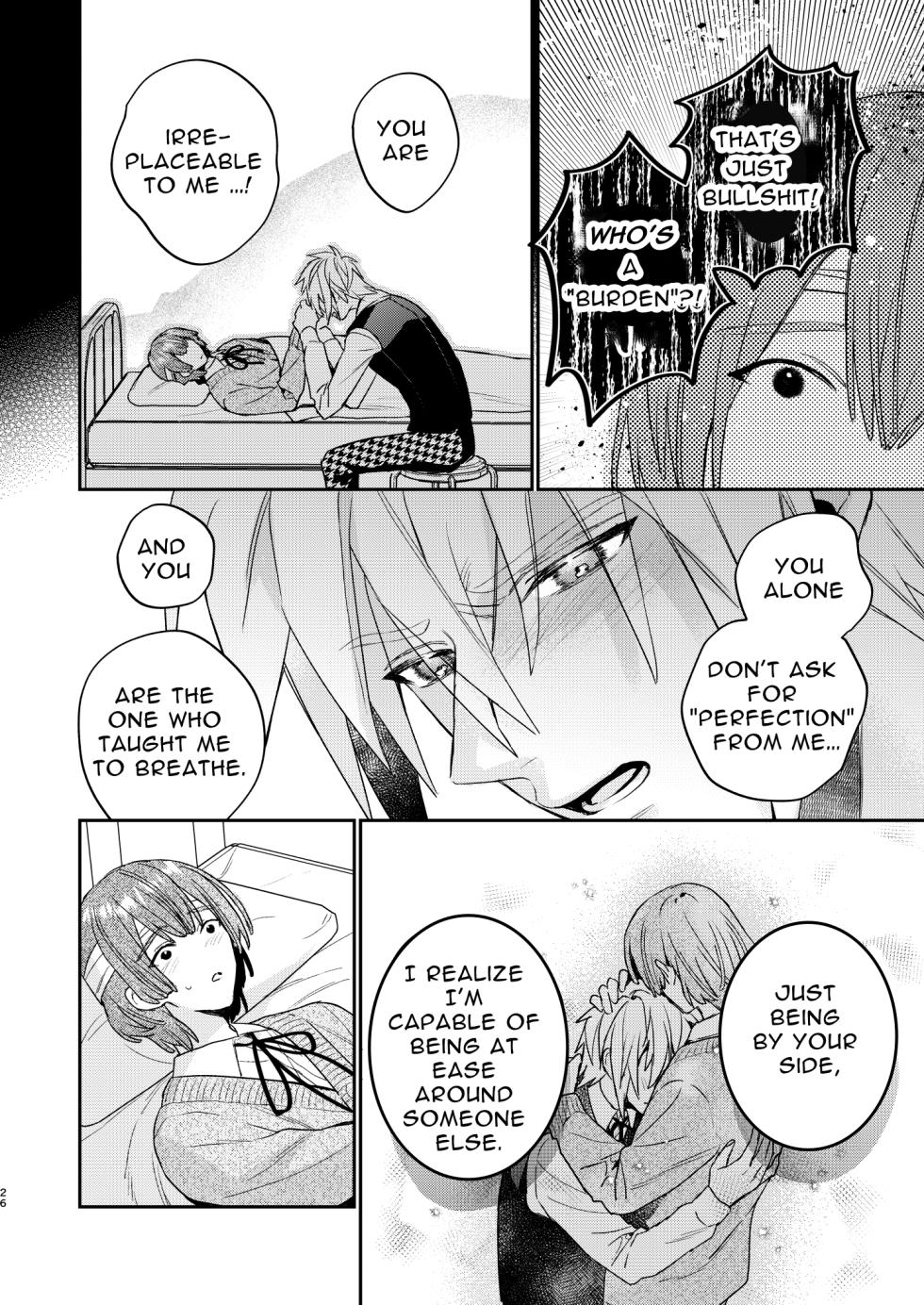 [niwaniwa (Oova Akiru)] Tensei Mob wa BL-gee no Sekai de Hamerare Kouryakusaremashita!? 3 | Sex with the Love Interest! But I'm an NPC! 3 [English] [Bean Works]  [Digital] - Page 26