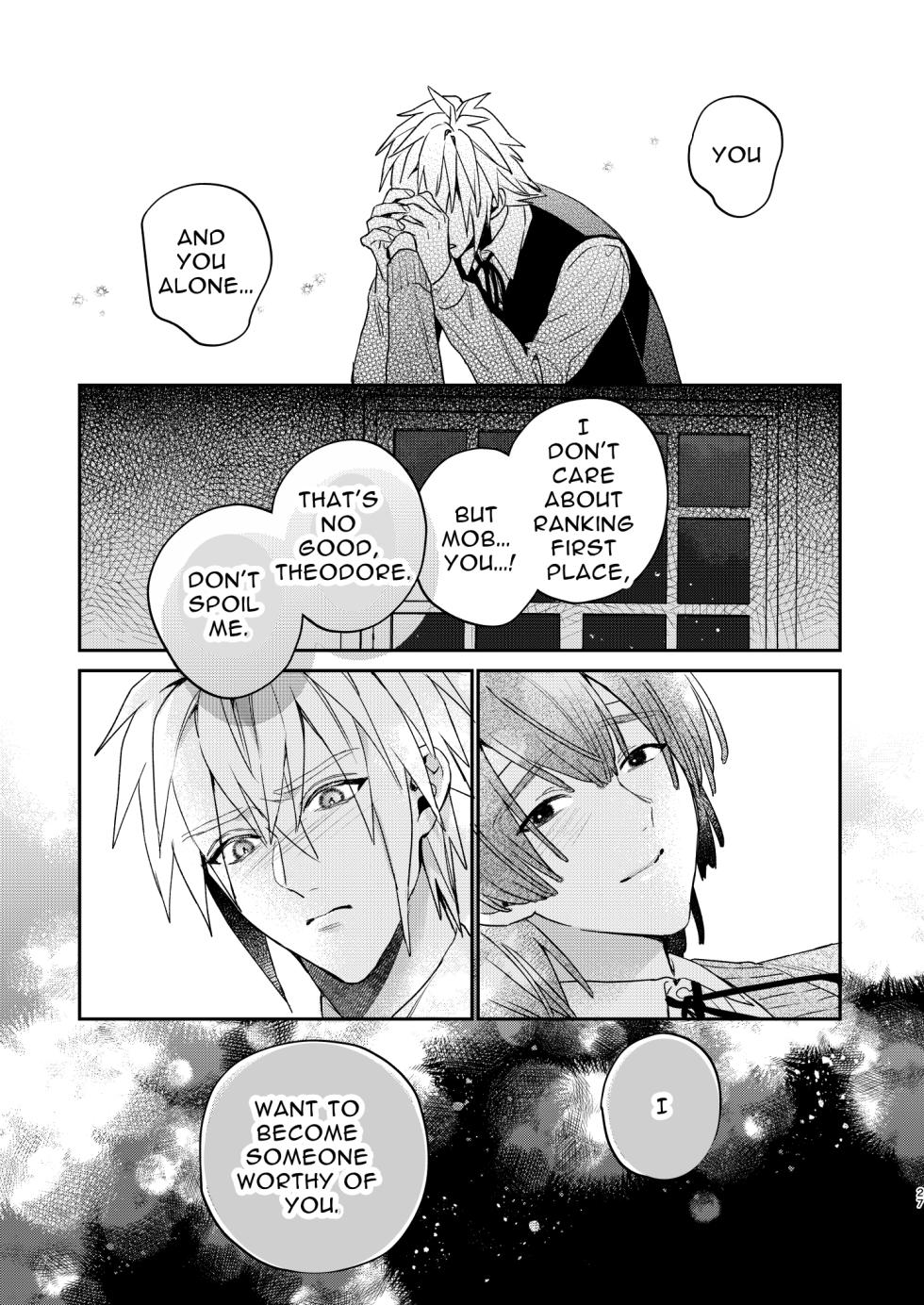 [niwaniwa (Oova Akiru)] Tensei Mob wa BL-gee no Sekai de Hamerare Kouryakusaremashita!? 3 | Sex with the Love Interest! But I'm an NPC! 3 [English] [Bean Works]  [Digital] - Page 27