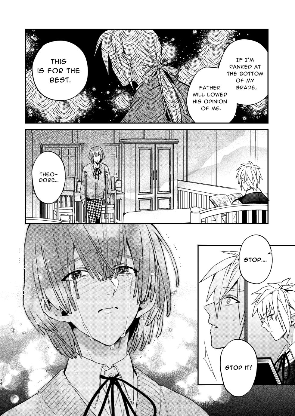 [niwaniwa (Oova Akiru)] Tensei Mob wa BL-gee no Sekai de Hamerare Kouryakusaremashita!? 3 | Sex with the Love Interest! But I'm an NPC! 3 [English] [Bean Works]  [Digital] - Page 34
