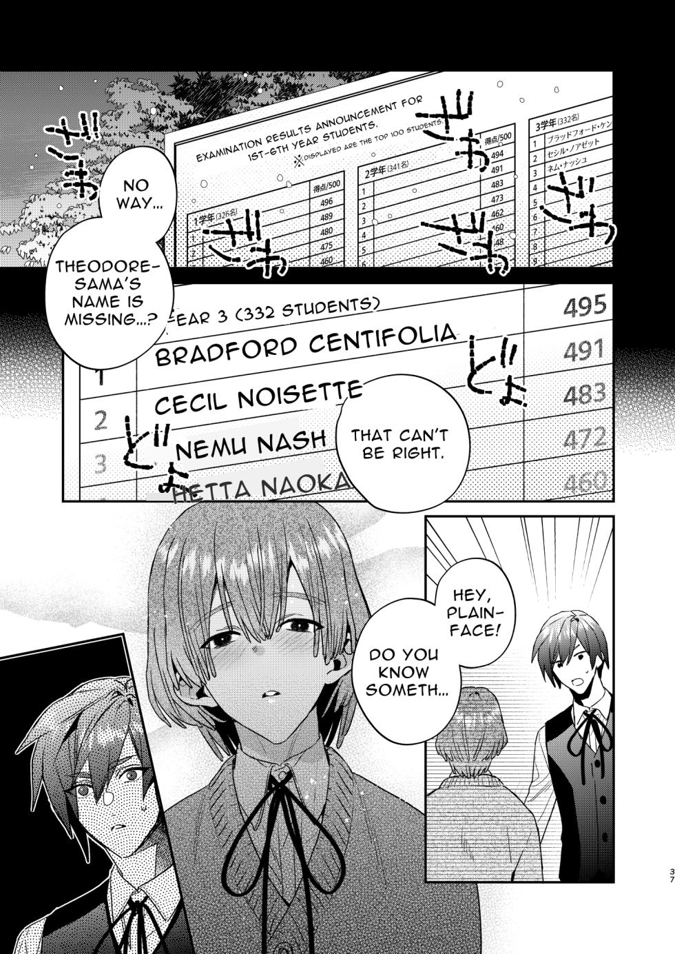 [niwaniwa (Oova Akiru)] Tensei Mob wa BL-gee no Sekai de Hamerare Kouryakusaremashita!? 3 | Sex with the Love Interest! But I'm an NPC! 3 [English] [Bean Works]  [Digital] - Page 37