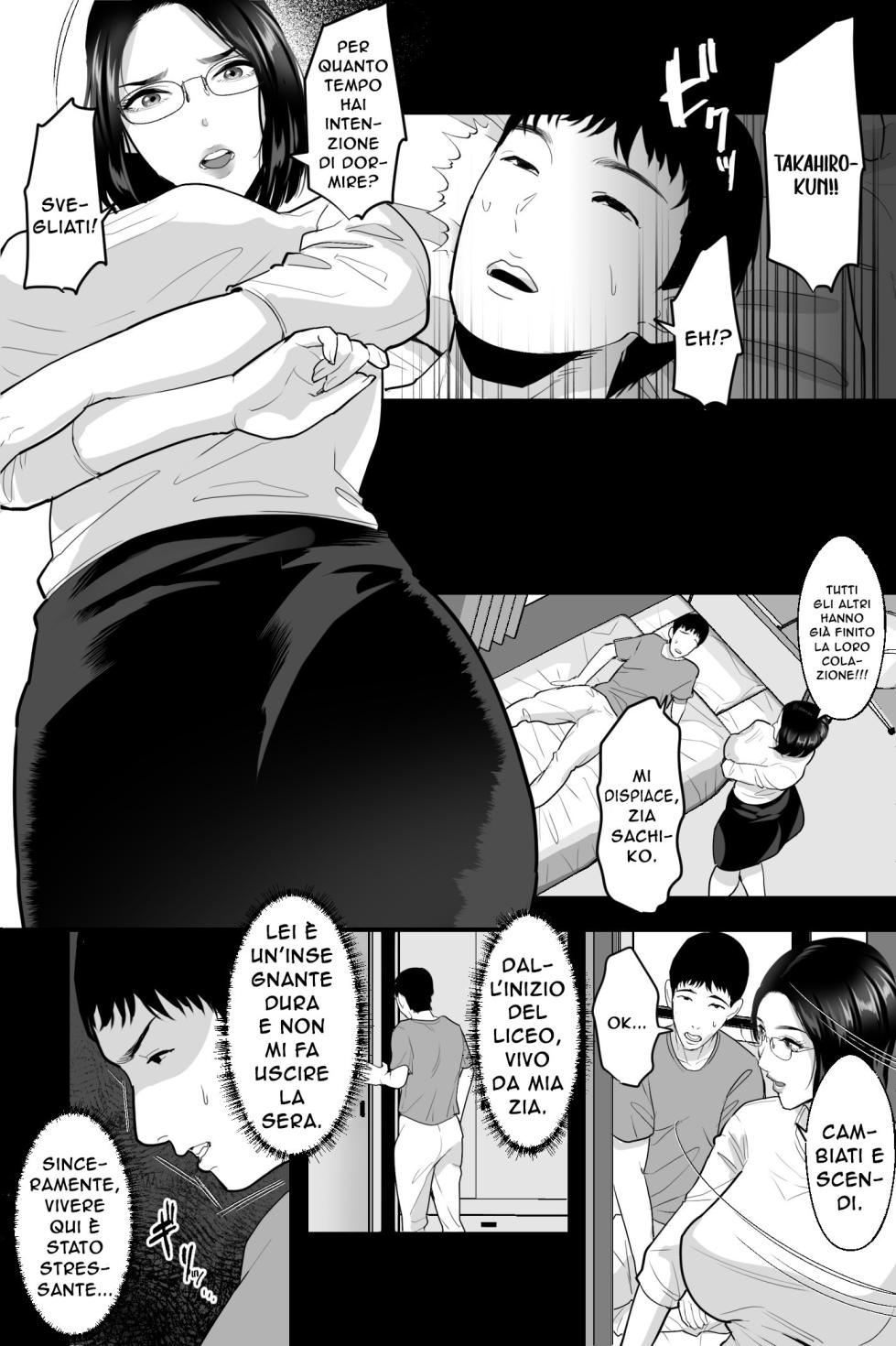 [Ginshio Honpo (Ginen)] Kyoushi no Oba wa Himitsu no Bakunyuu Ero Cos Layer ~Iinari Gyaku Bunny & Sister Cos de Keiren Soku Iki Nakadashi Netori~ | Il Segreto della Zia [Italian] - Page 5