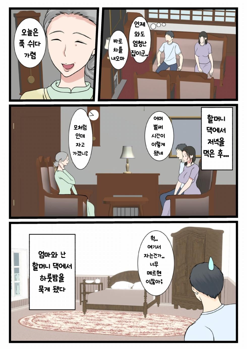 [Benii Kenkyuujo] Shojo no Haha wa Musuko ni Dakarete Ko o Haramu 처녀인 엄마는 아들에게 안겨 아이를 낳는다 [Korean] - Page 6